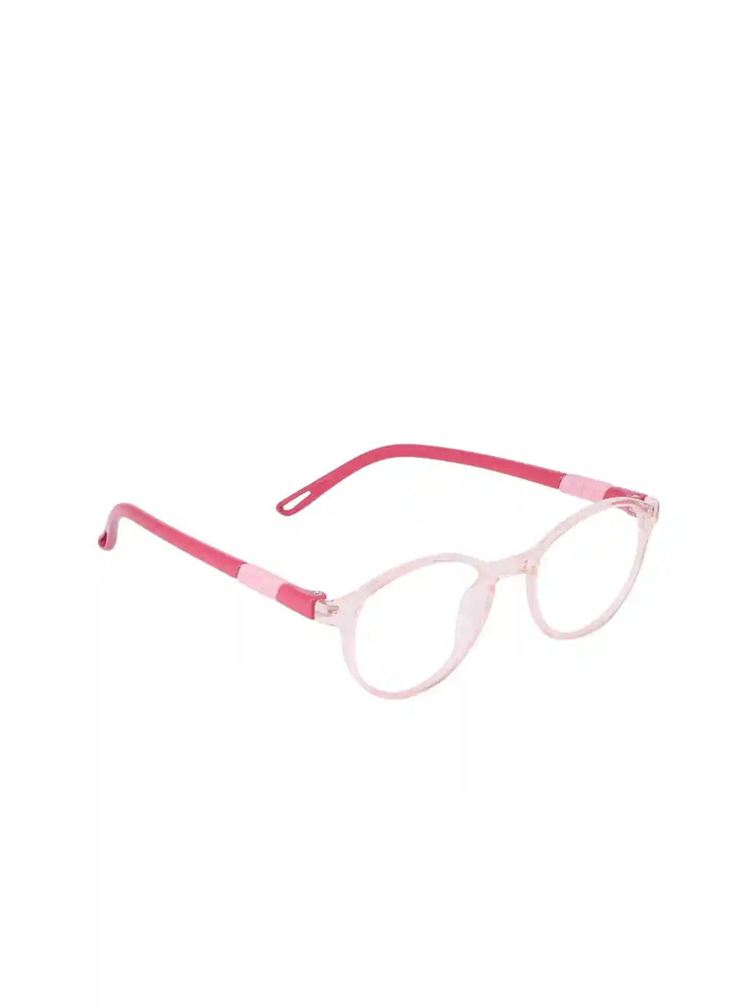 Buy OPTIFY Unisex Clear Lens Pink Round Computer Glasses with UV