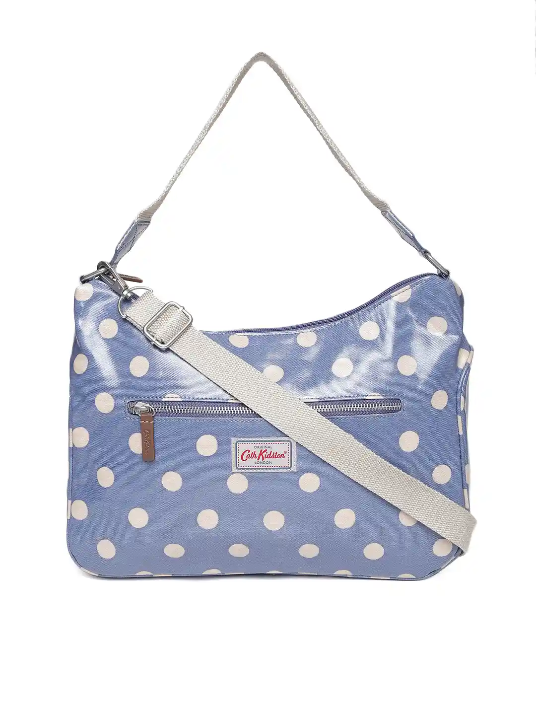 Buy Cath Kidston Blue Off-White Polka Dot Print Shoulder Bag