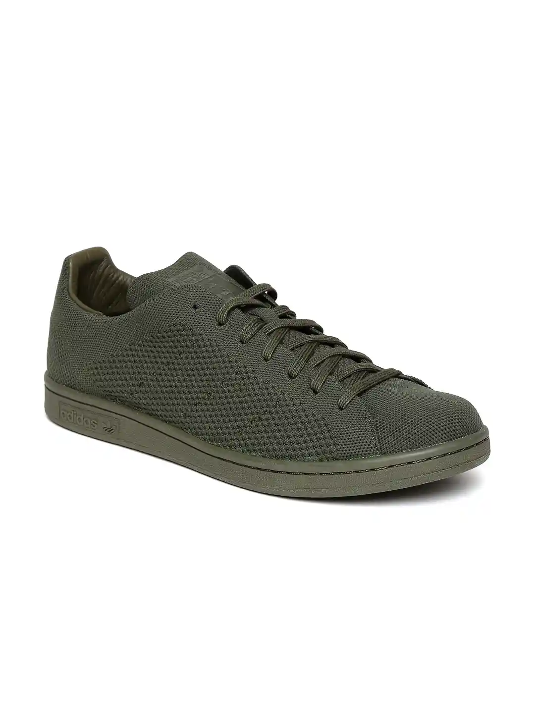 Buy ADIDAS Originals Men Olive Green Stan Smith PrimeKnit Sneakers