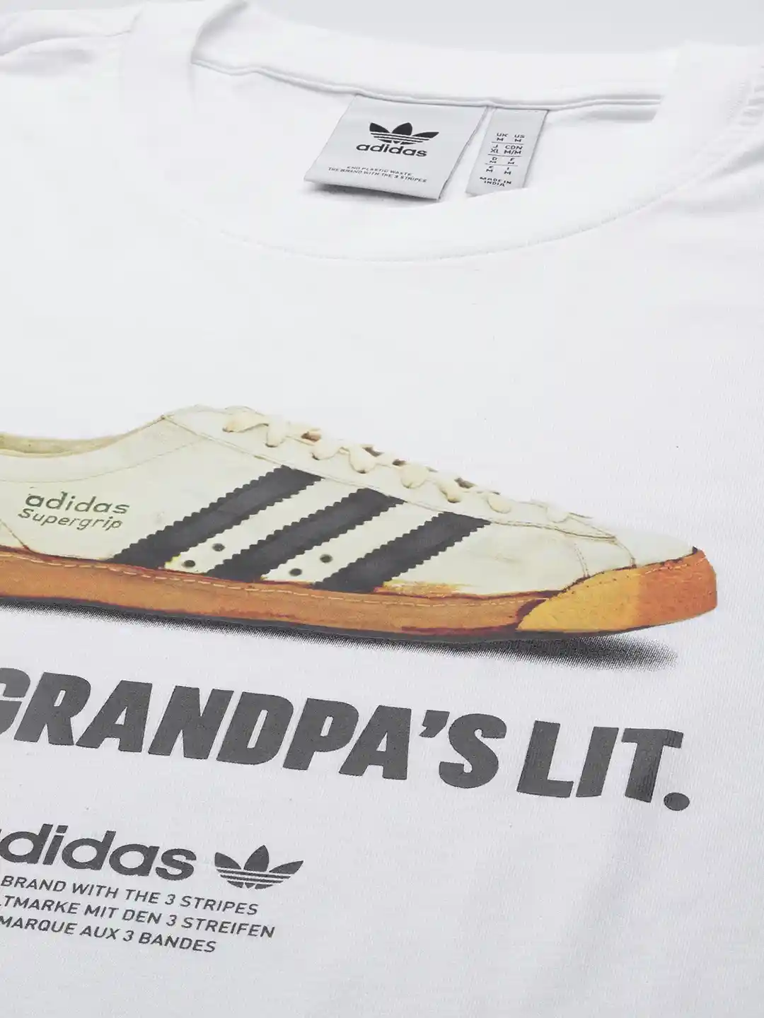 Buy ADIDAS Originals New Age Graphic & Brand Logo Printed Pure