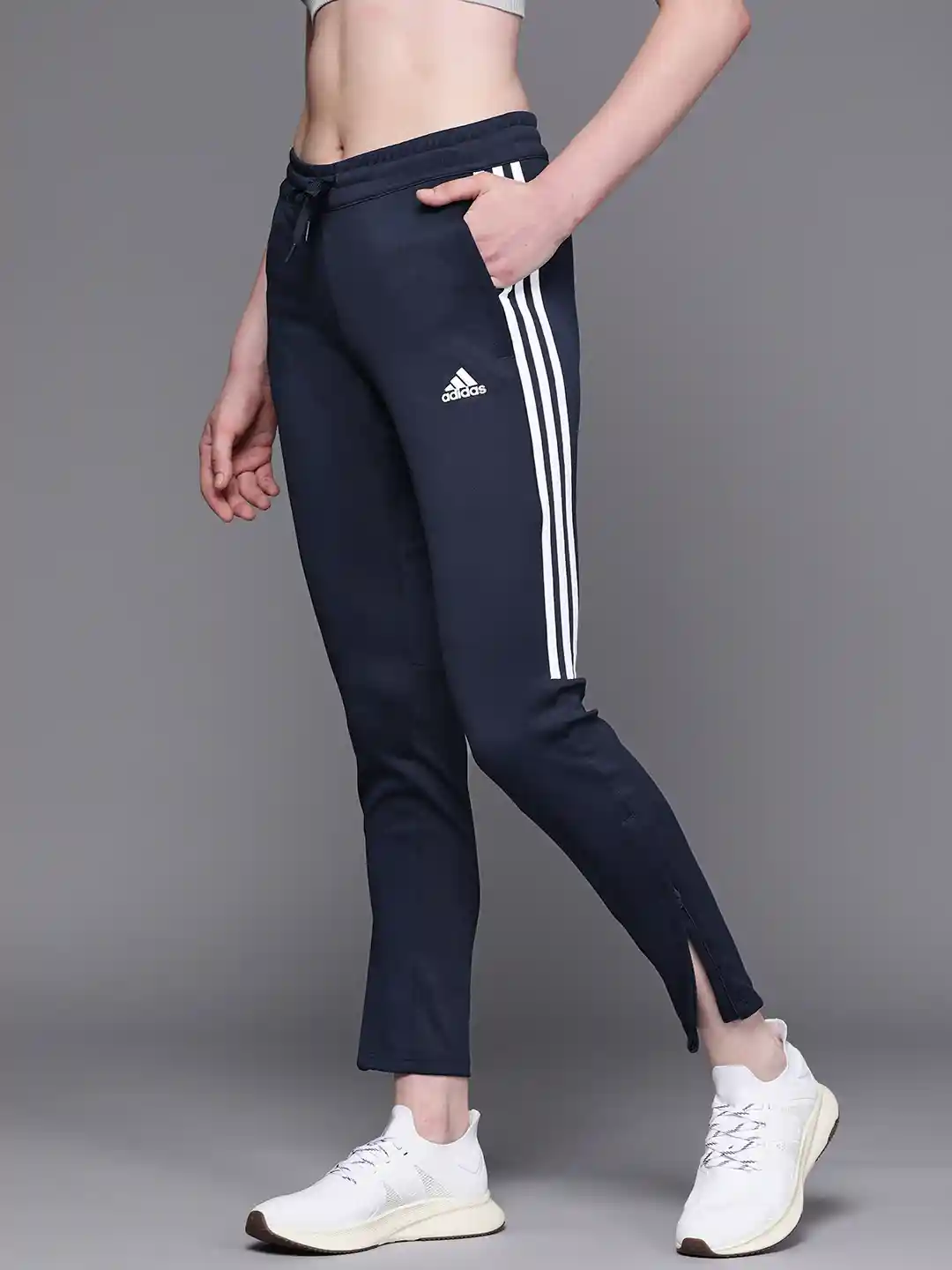 adidas track pants with zipper