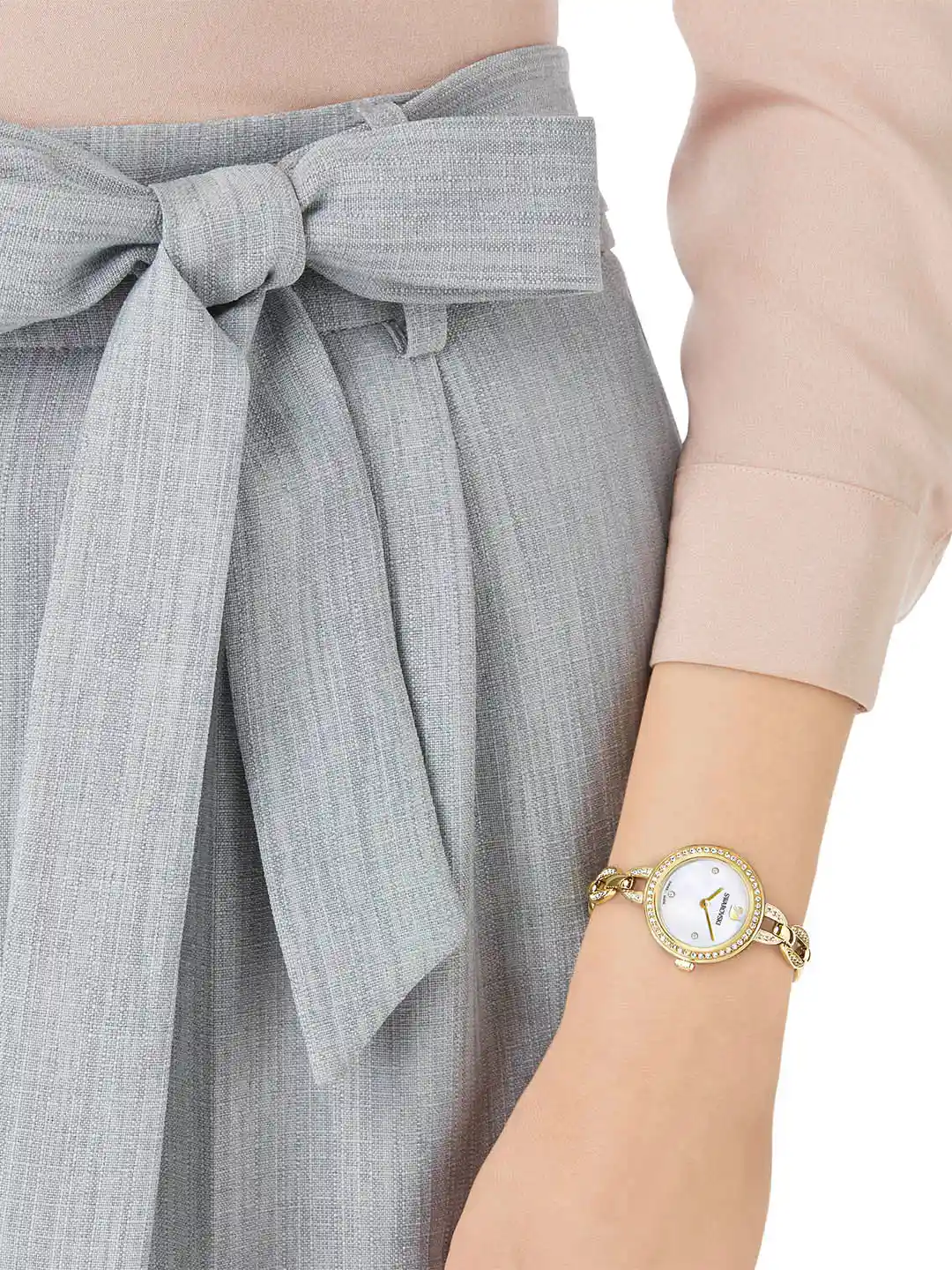 最終値下げ　SWAROVSKI AILA DRESSY MINI WATCH 5376648 Swarovski Aila Dressy Mini Watch, Leather strap