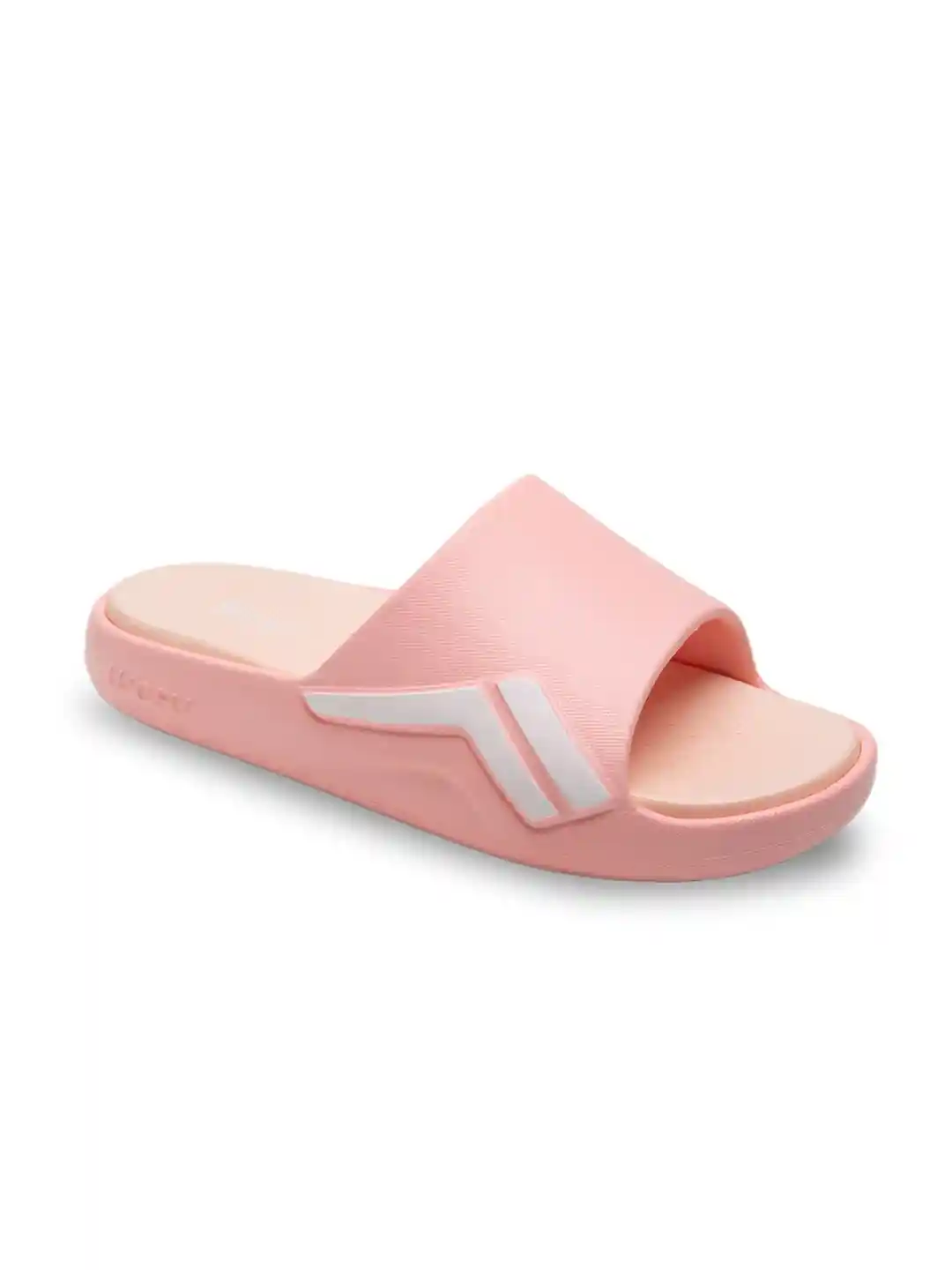 Buy Bonkerz Women White & Pink Croslite Sliders - Flip Flops for