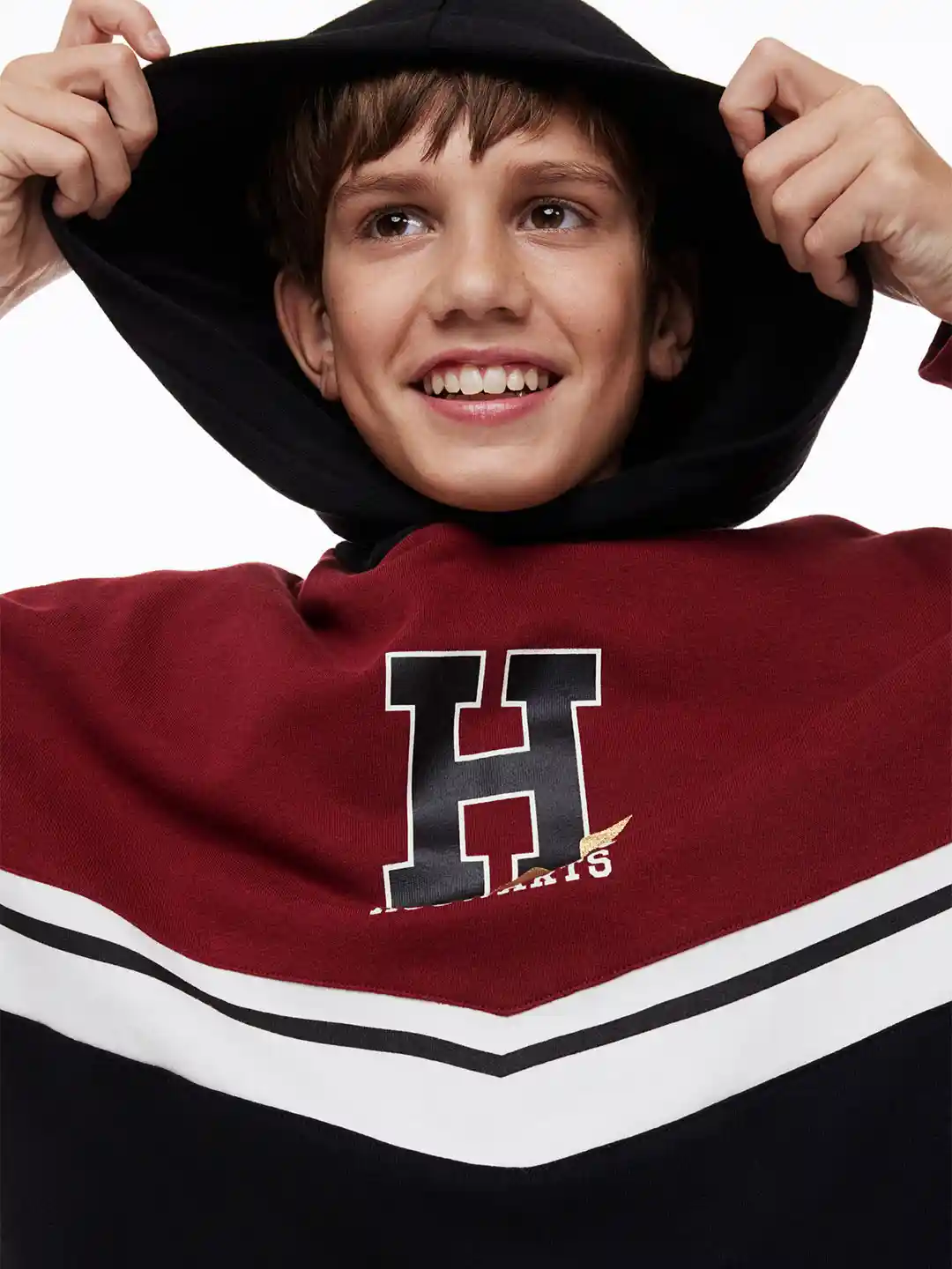 Buy H&M Boys Oversized Hogwarts Printed Hoodie Sweatshirts for