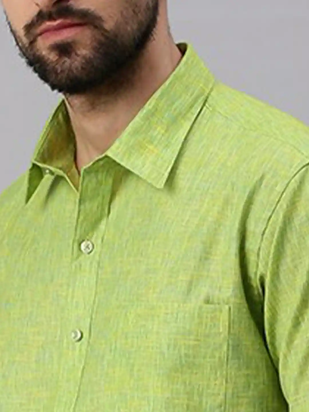 Dhoti Light Lime Green Shirt Ramraj Men Lime Green Pure Cotton