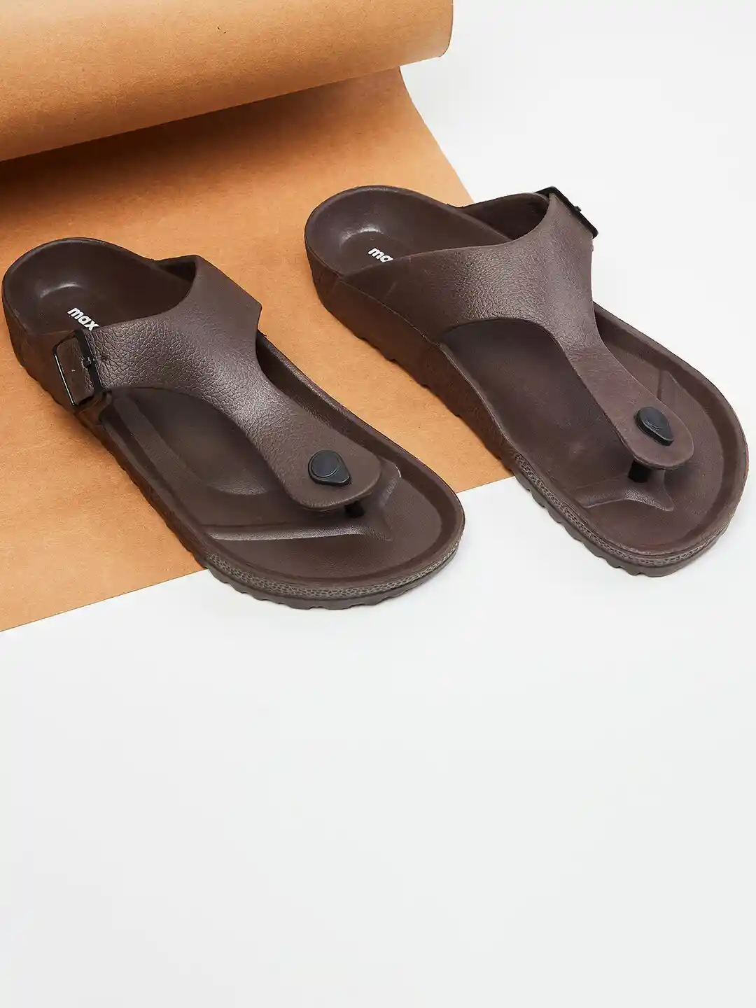 Buy max Men Brown Flip Flops Flip Flops for Men 20552870 Myntra