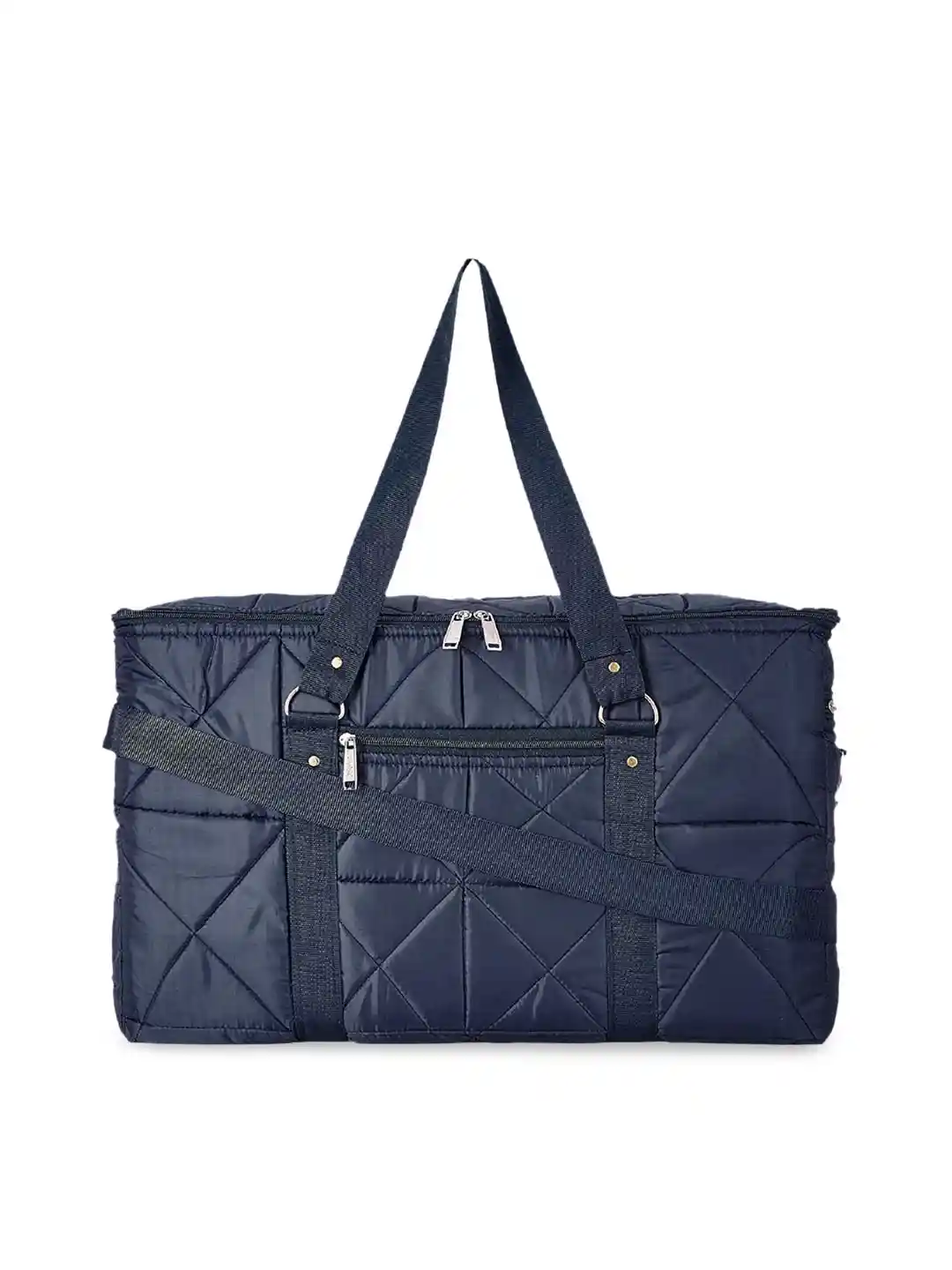 Buy Kuber Industries Unisex Blue Solid Parachute Foldable Duffle