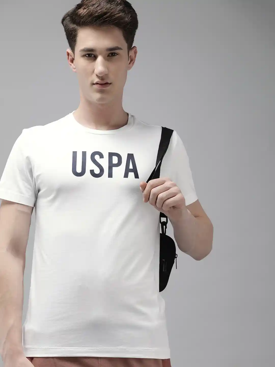 Buy Polo Men Brand Logo Printed Round Neck Casual T