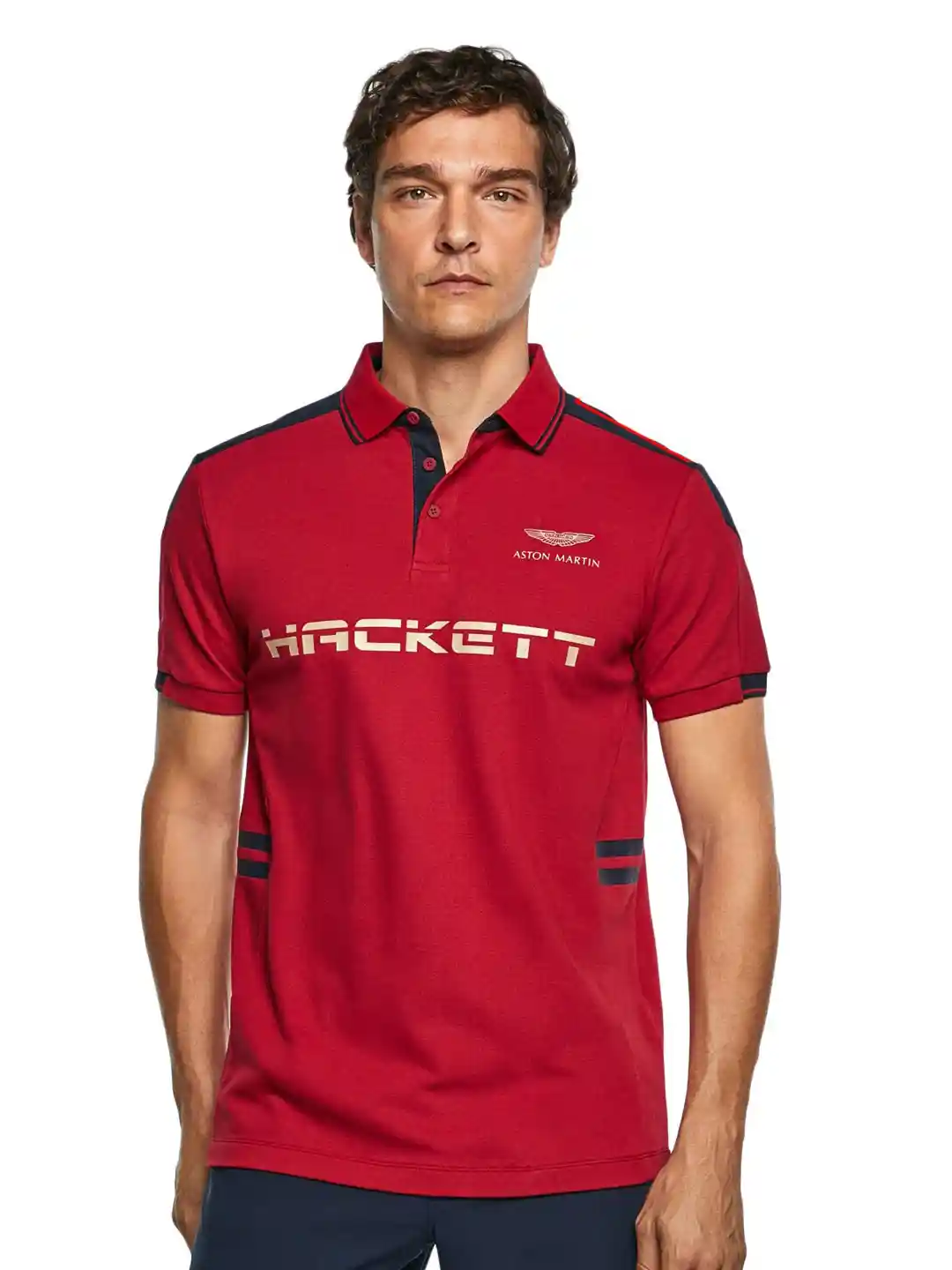 Buy HACKETT LONDON Men Red Brand Logo Printed Cotton T-shirt
