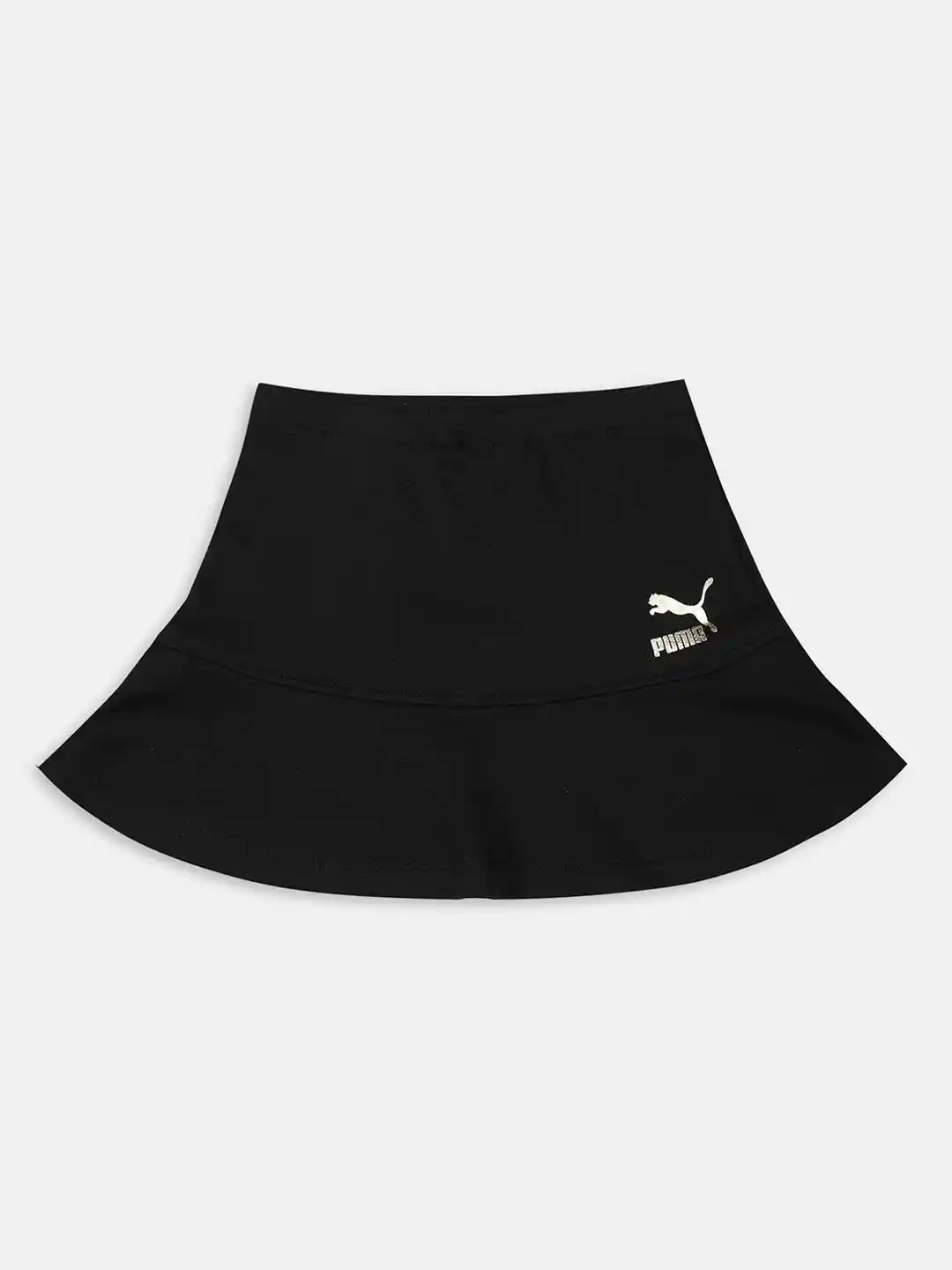 Buy Puma Girls Black Solid Classics '90S Prep Skirt Youth Flared