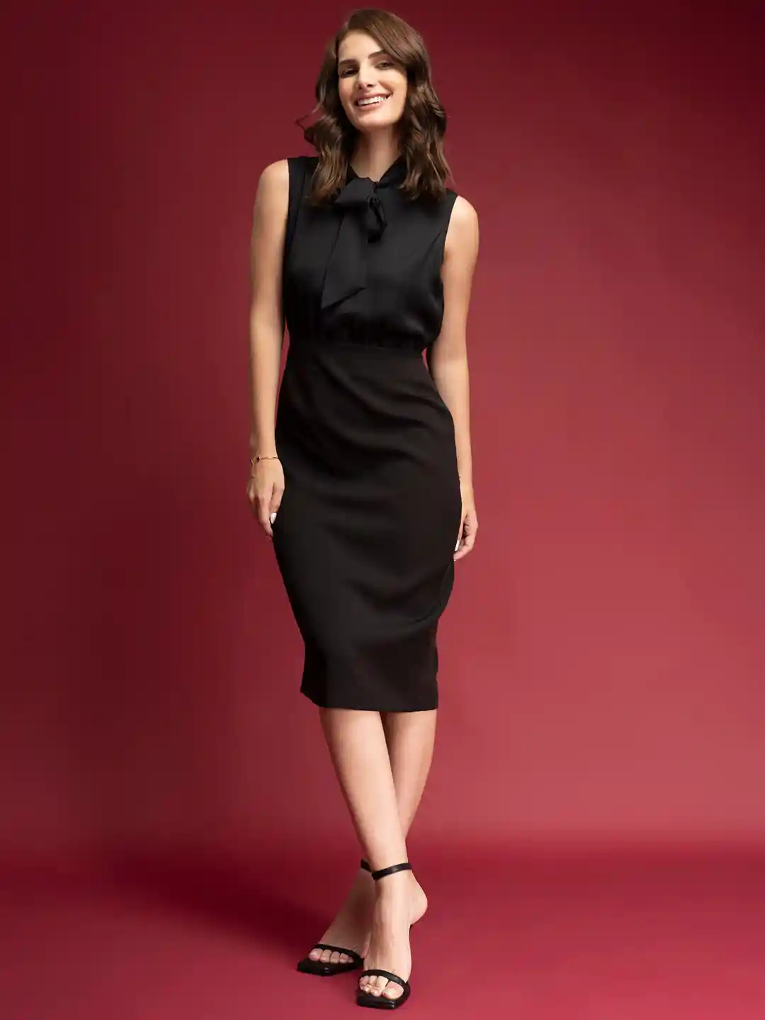 Satin Best Place To Buy Formal Dress FableStreet Women Black Tie