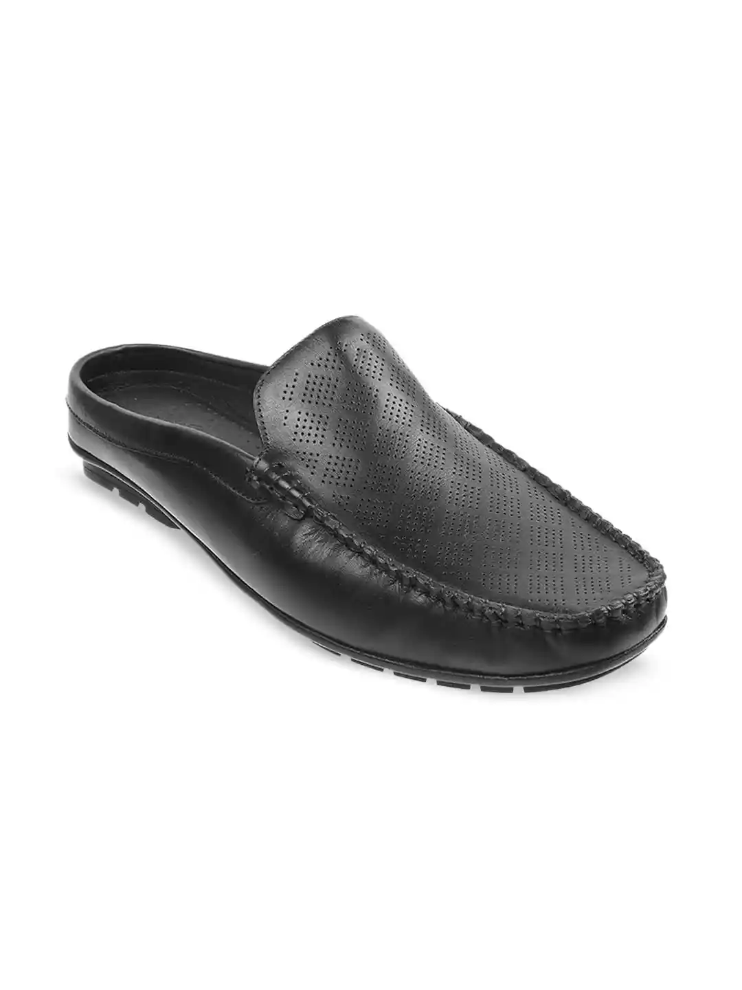 Leather Slippers For Mens Mule Slippers Sale Mochi Men Black