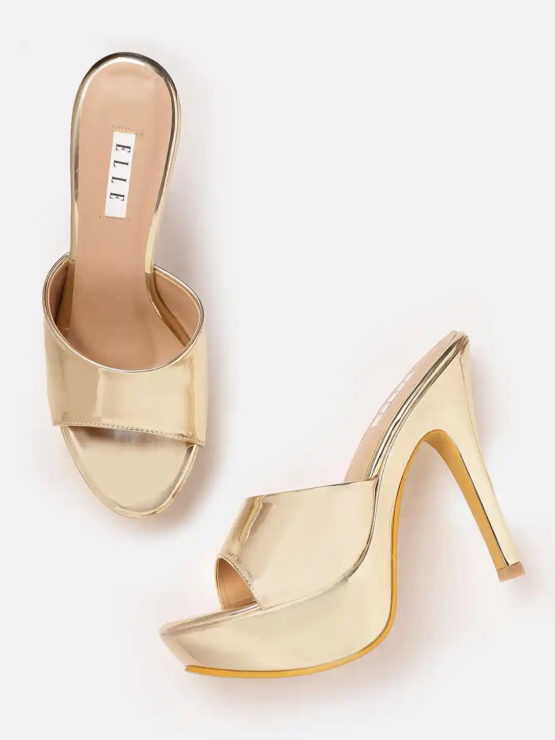 Gold Inch Open Toe Heels Prada Soft Gold Inch Heels With Open Toes