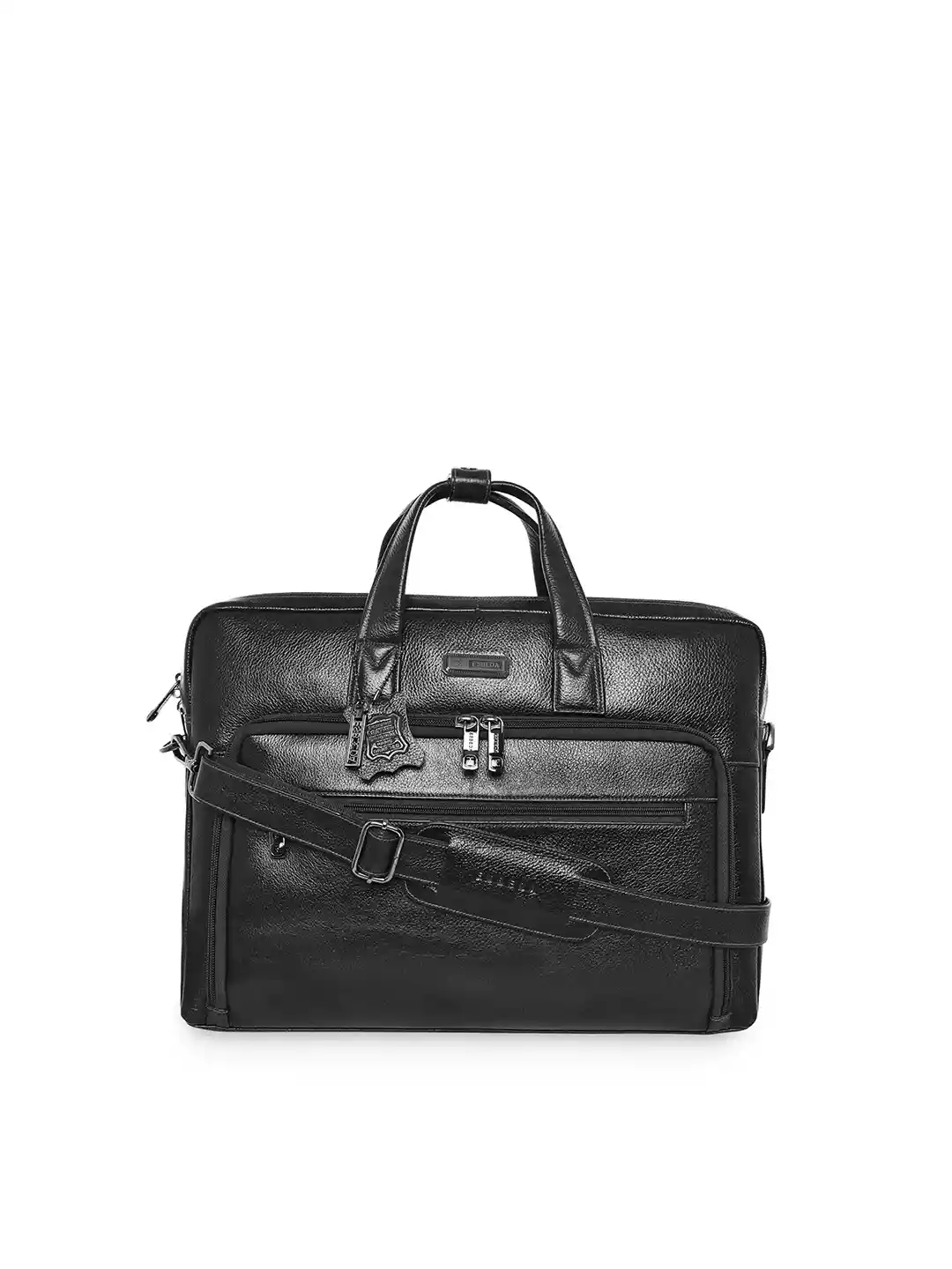 Buy ESBEDA Black Leather Laptop Bag Laptop Bag for Unisex