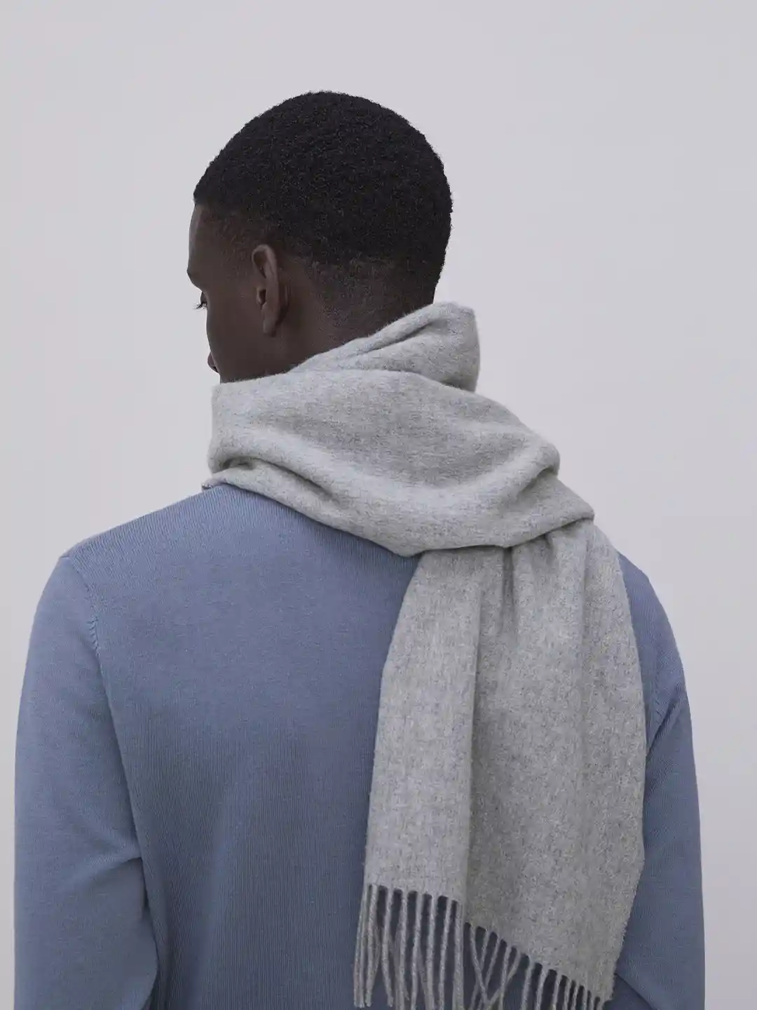 Buy H&M Men Grey Cashmere Scarf Scarves for Men 20770002 Myntra