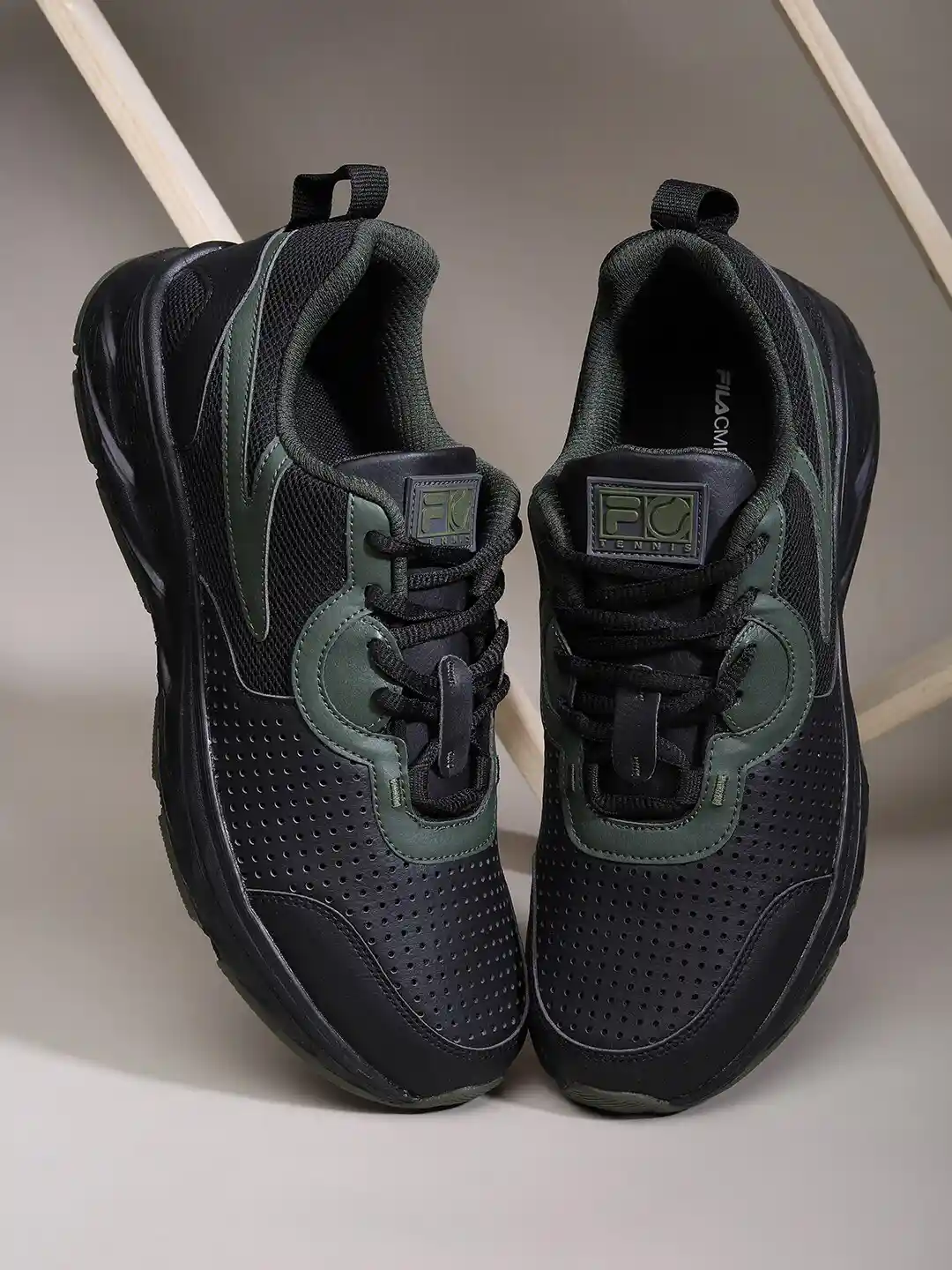 Buy FILA Men Black Running Non-Marking Shoes Sports Shoes for