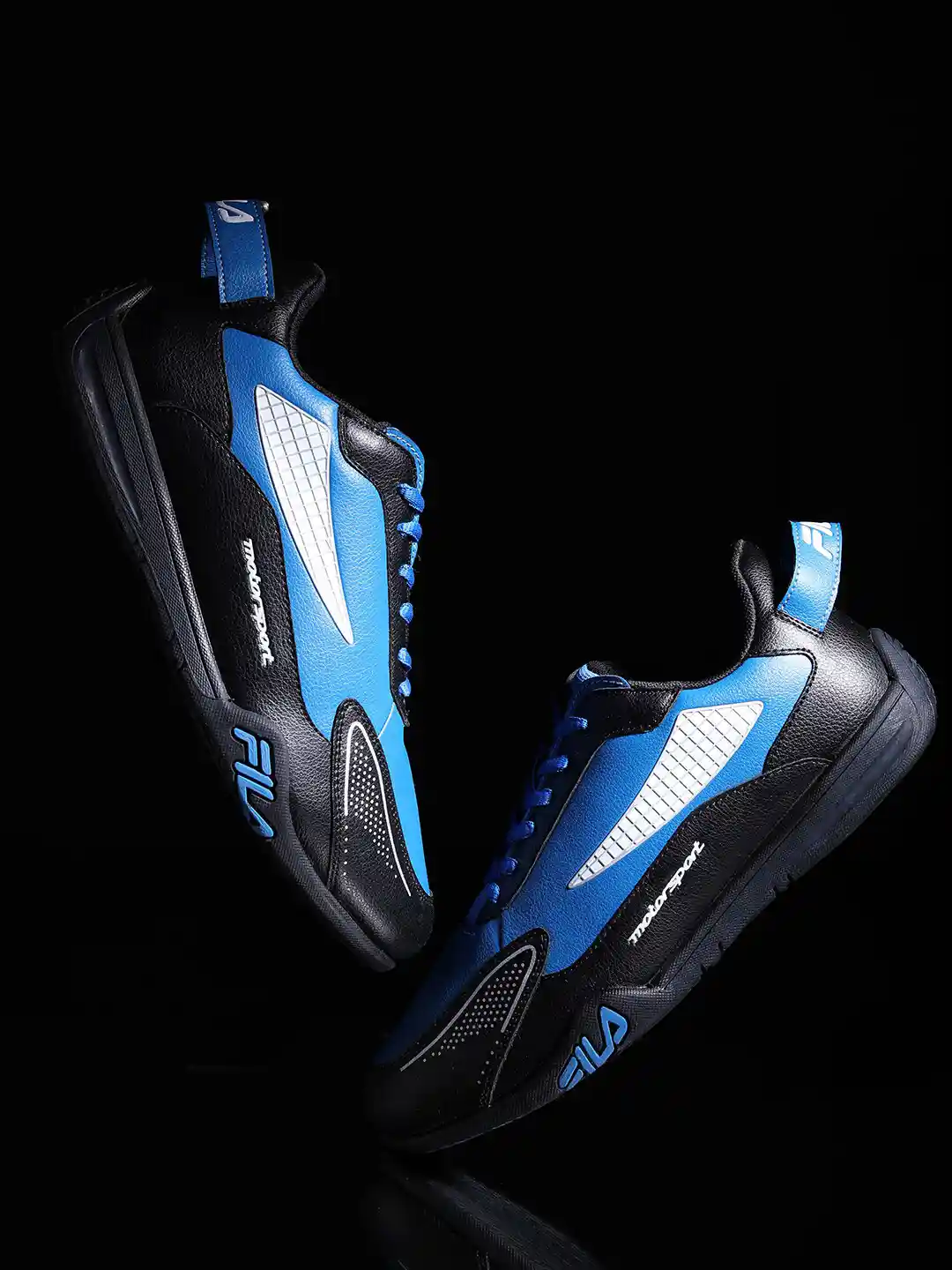 Buy FILA Men Black Blue Running Non-Marking Shoes Sports Shoes
