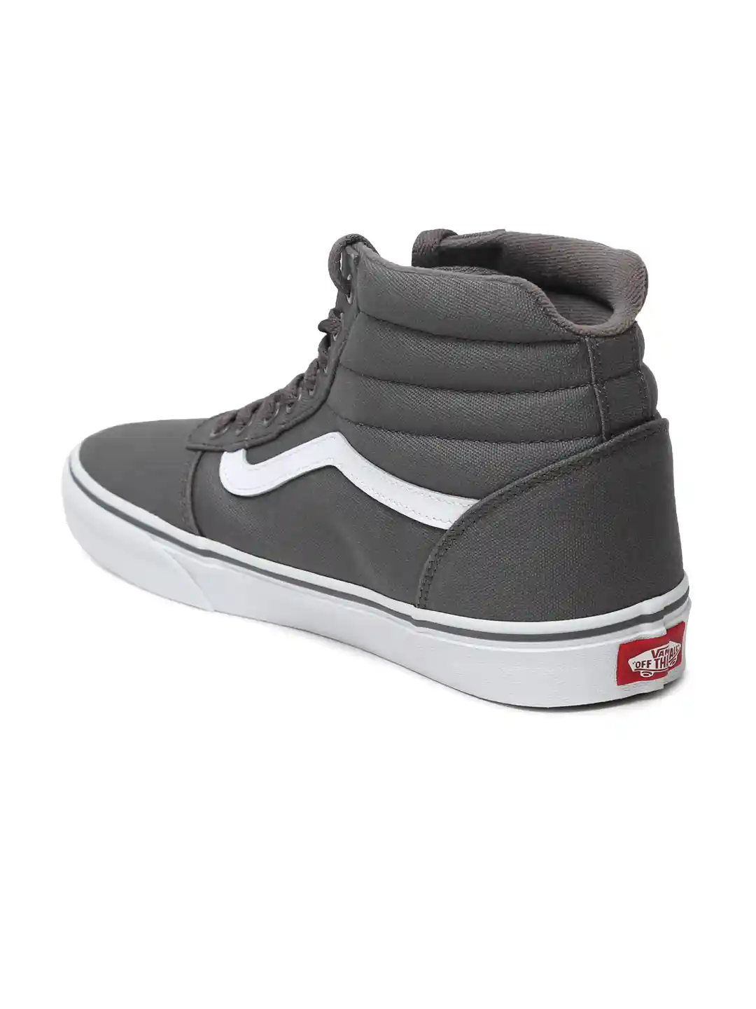 Buy Vans Men Grey Solid Ward Hi High-Top Sneakers Casual Shoes