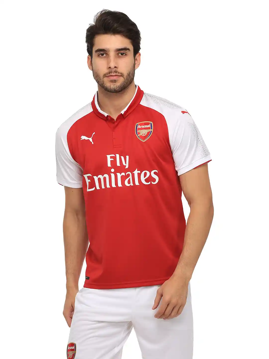 Buy Puma Men Red Arsenal Home Replica Printed Polo Collar