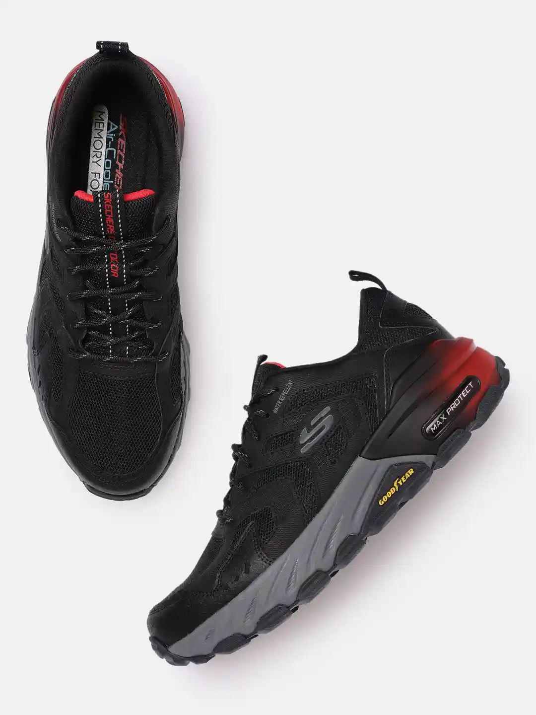 Buy Skechers Men Solid Max Protect Warden Water Repellent Regular