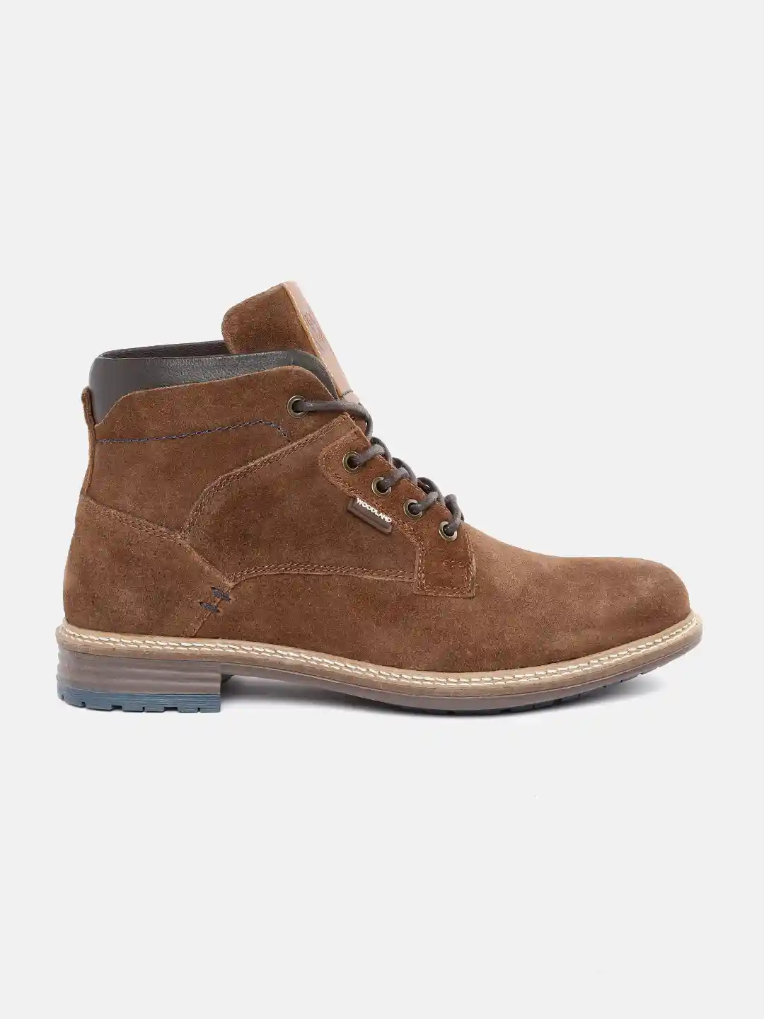 Buy Woodland Men Brown Suede Mid-Top Regular Boots Boots for Men