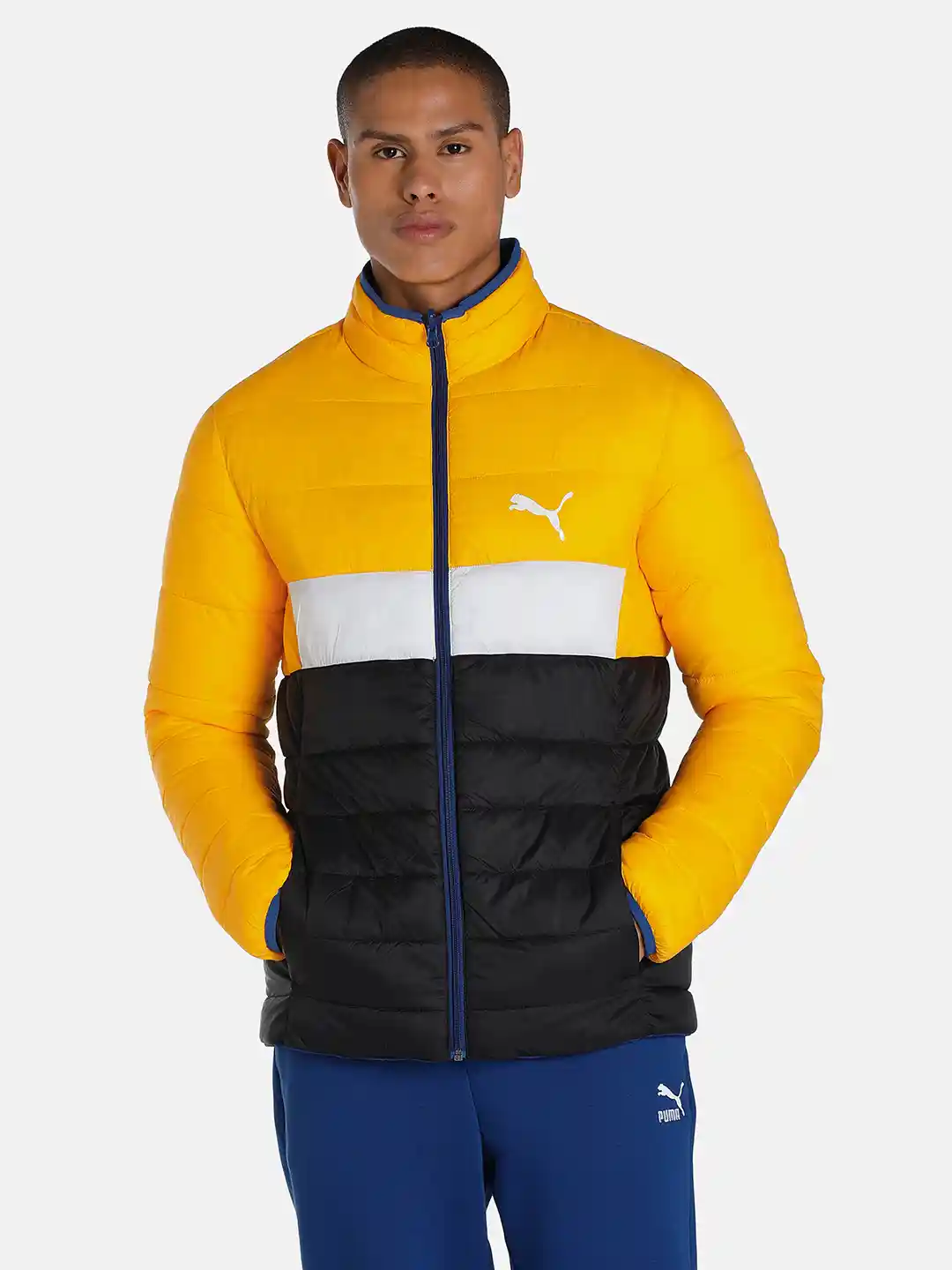 Buy one8 x PUMA Men Blue Brand Logo Outdoor Reversible Slim Fit