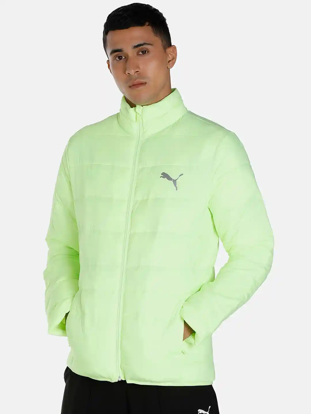 Buy Puma Men Lime Green Outdoor Puffer Jacket Jackets for Men