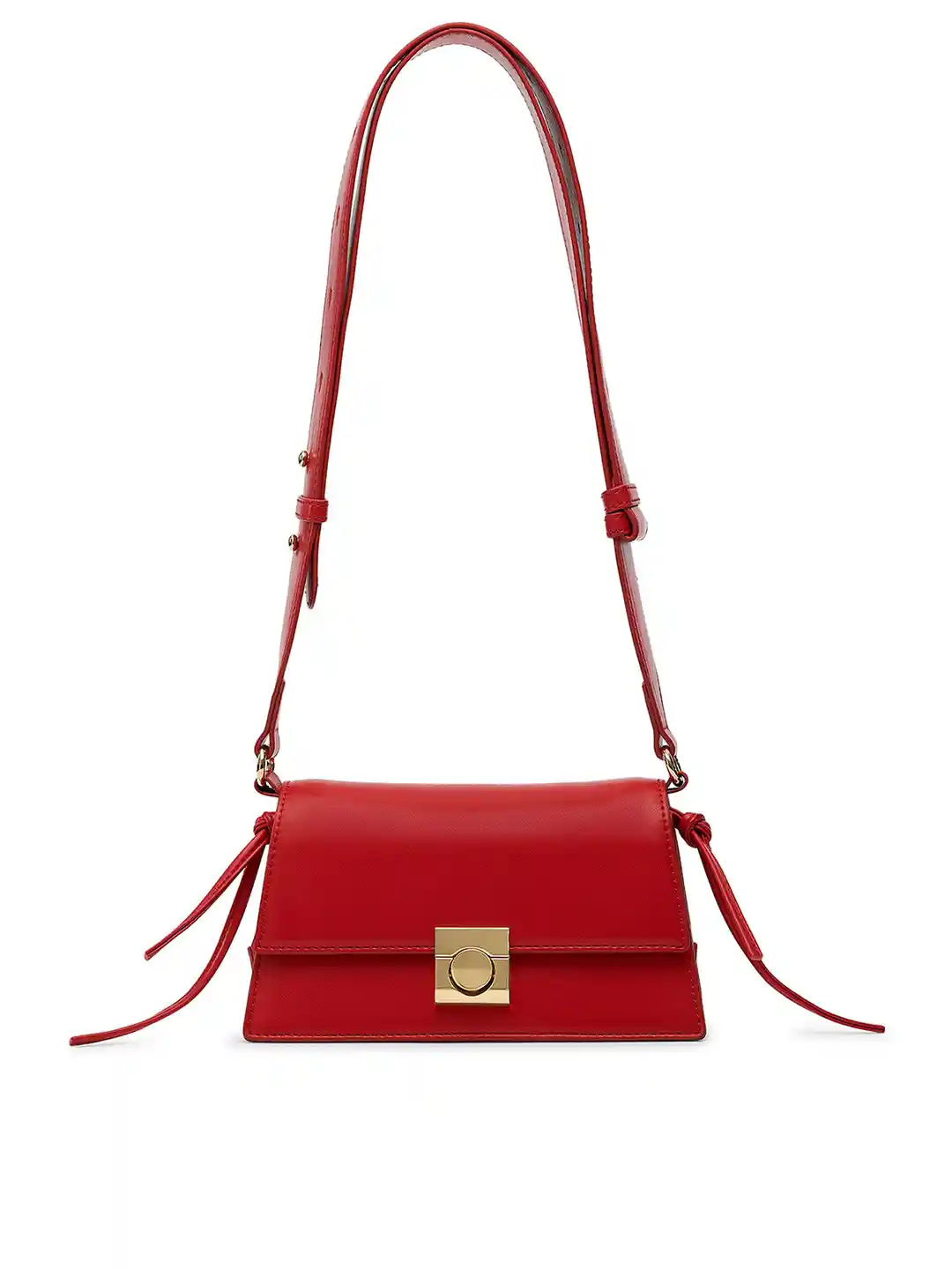 MIRAGGIO Carol Red Crossbody Bag With Adjustable Broad Strap - Main Image