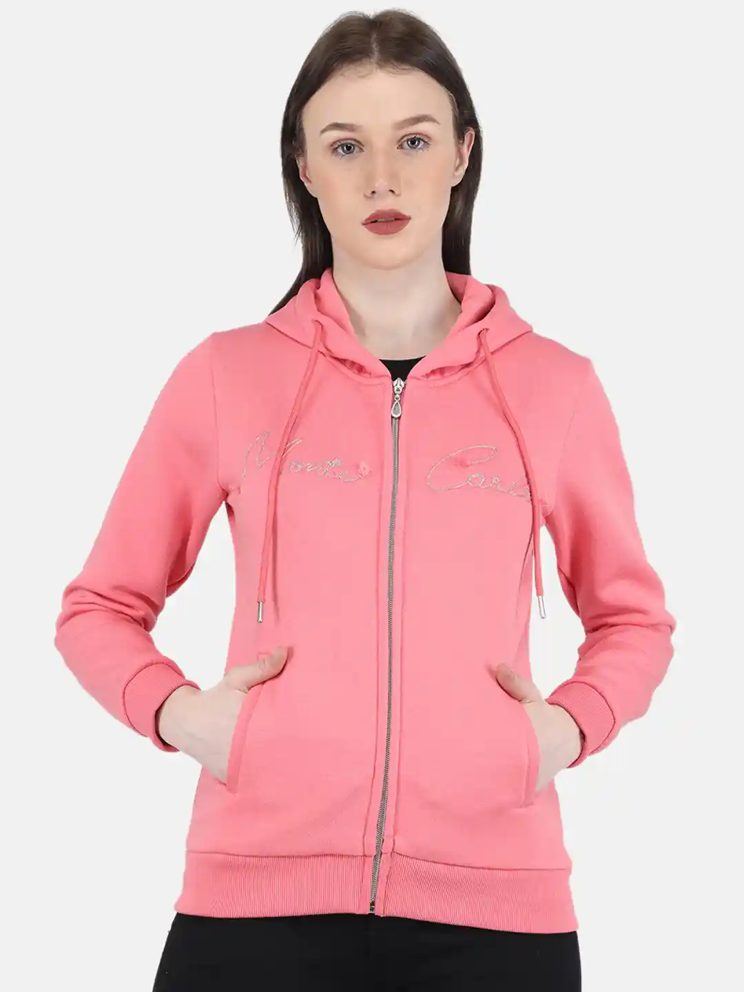 Monte Carlo Pink Zip Up Hoodie Canada Buy Monte Carlo Women Pink