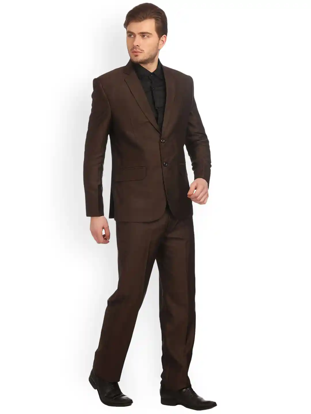 スーツ Mid 1950s Style Glossy DarkBrown Conpora Coffee Brown