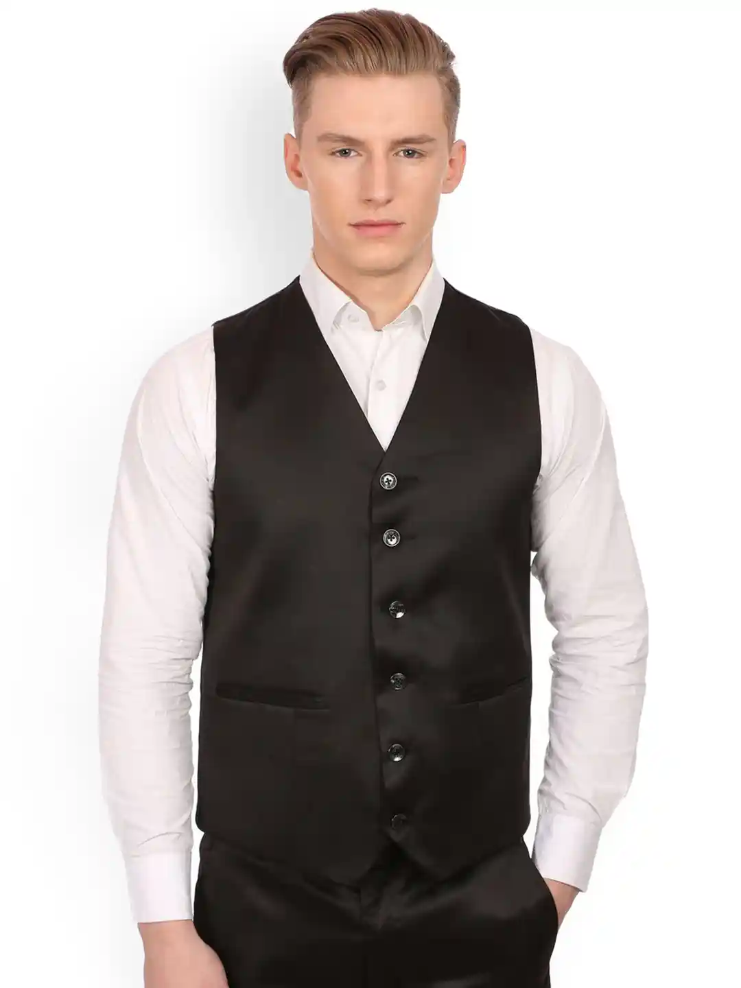 Buy Wintage Men Black Waistcoat Waistcoat for Men 2096088 Myntra