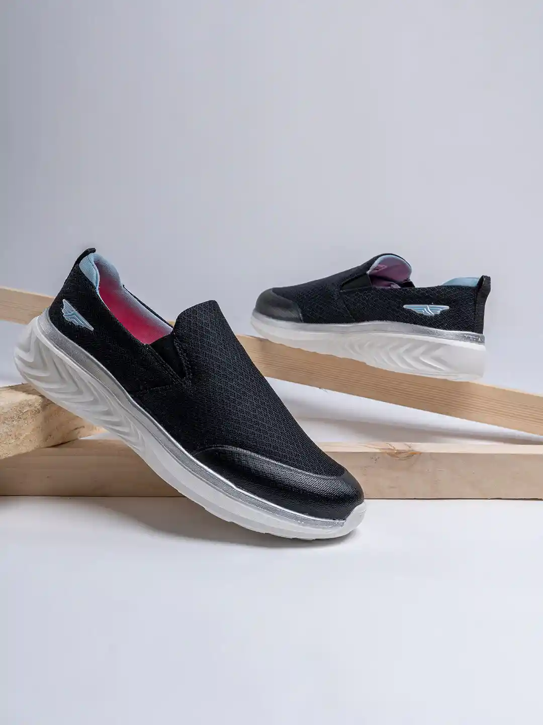 Buy Red Tape Women Black Mesh Walking Shoes Sports Shoes for