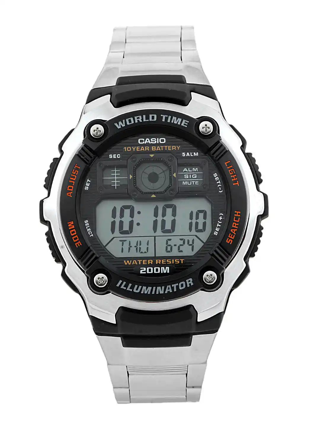 Buy Casio Youth Digital Men Silver Digital watch D084 AE-2000WD - Main Image