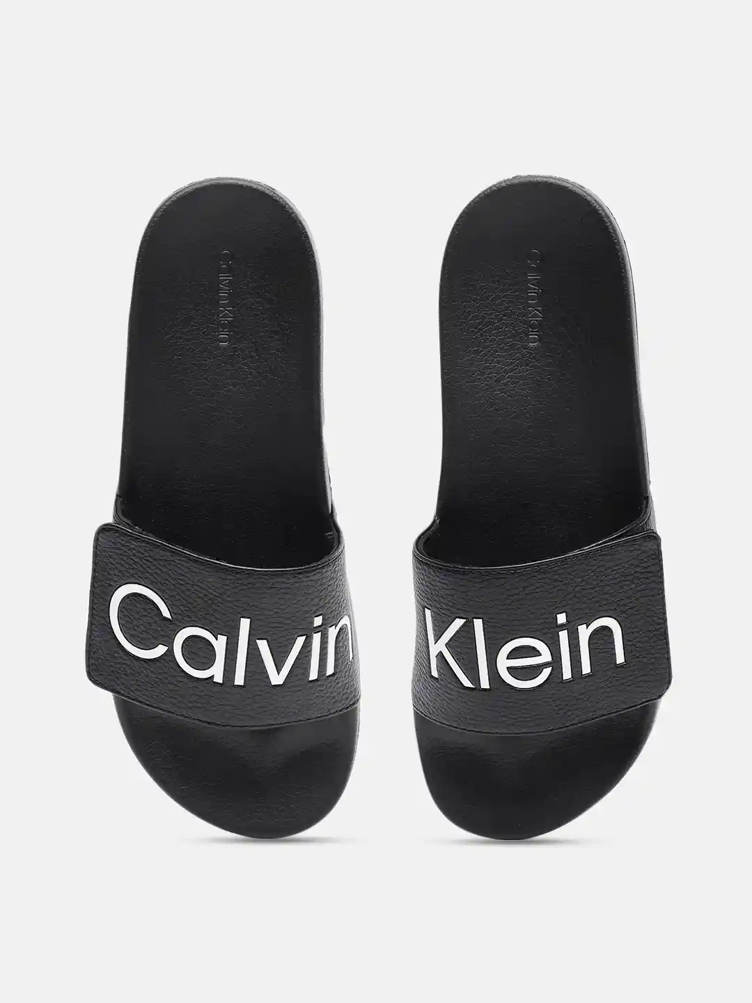 Buy Calvin Klein Jeans Men Brand Logo Printed Sliders Flip Flops