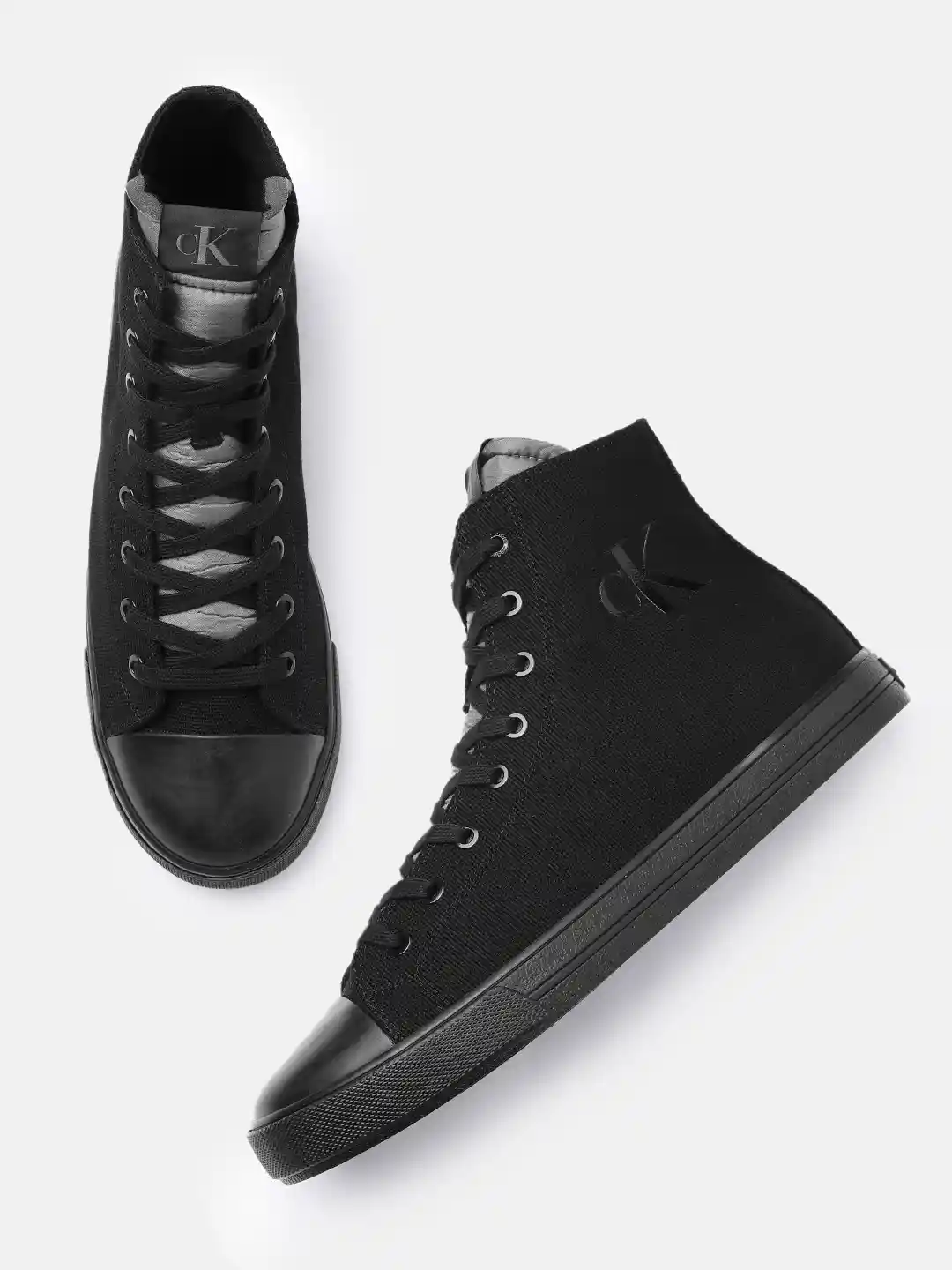Buy Calvin Klein Jeans Men High-Top Sneakers Casual Shoes for - Main Image
