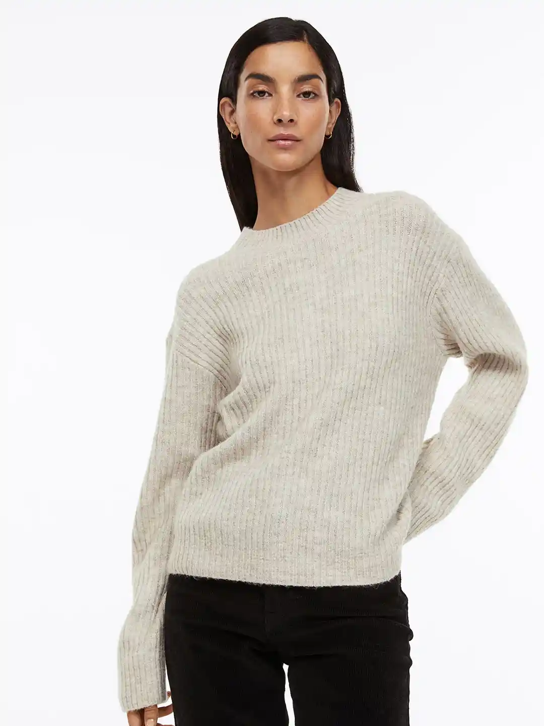 Buy H&M Women Rib-Knit Jumper Sweaters for Women 21072506 Myntra