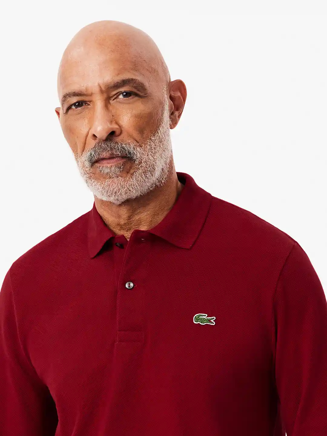 Lacoste Men Red Solid Polo Collar Loose Fit T-shirt