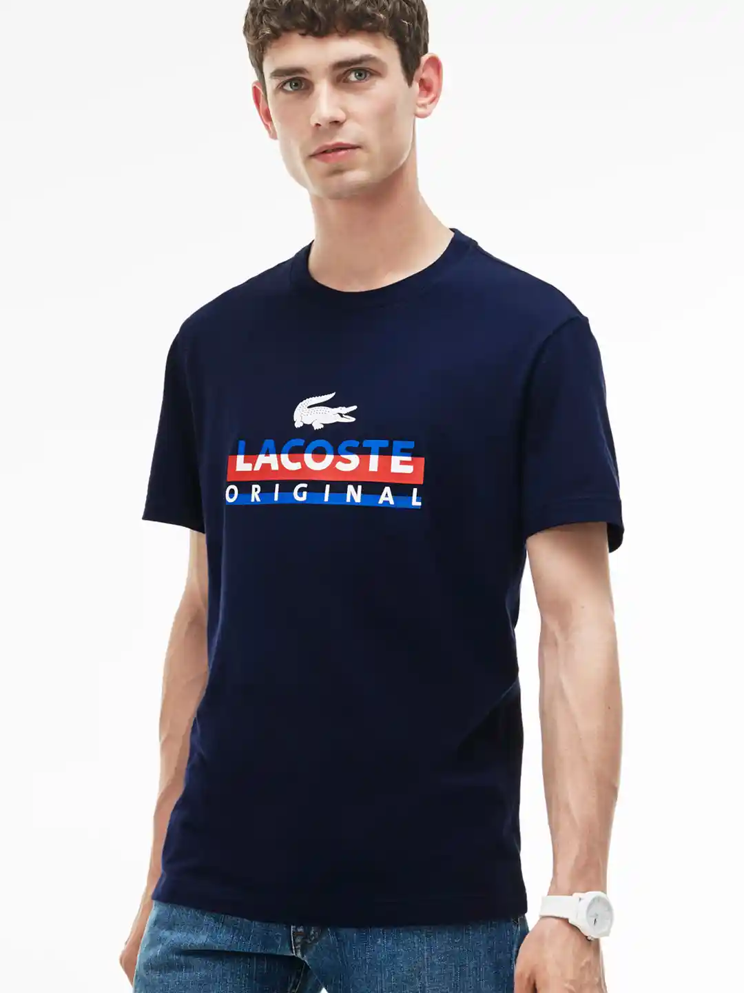 Myntra Lacoste Shirt Navy Blue Lacoste Modern Casual Pure Linen Shirt