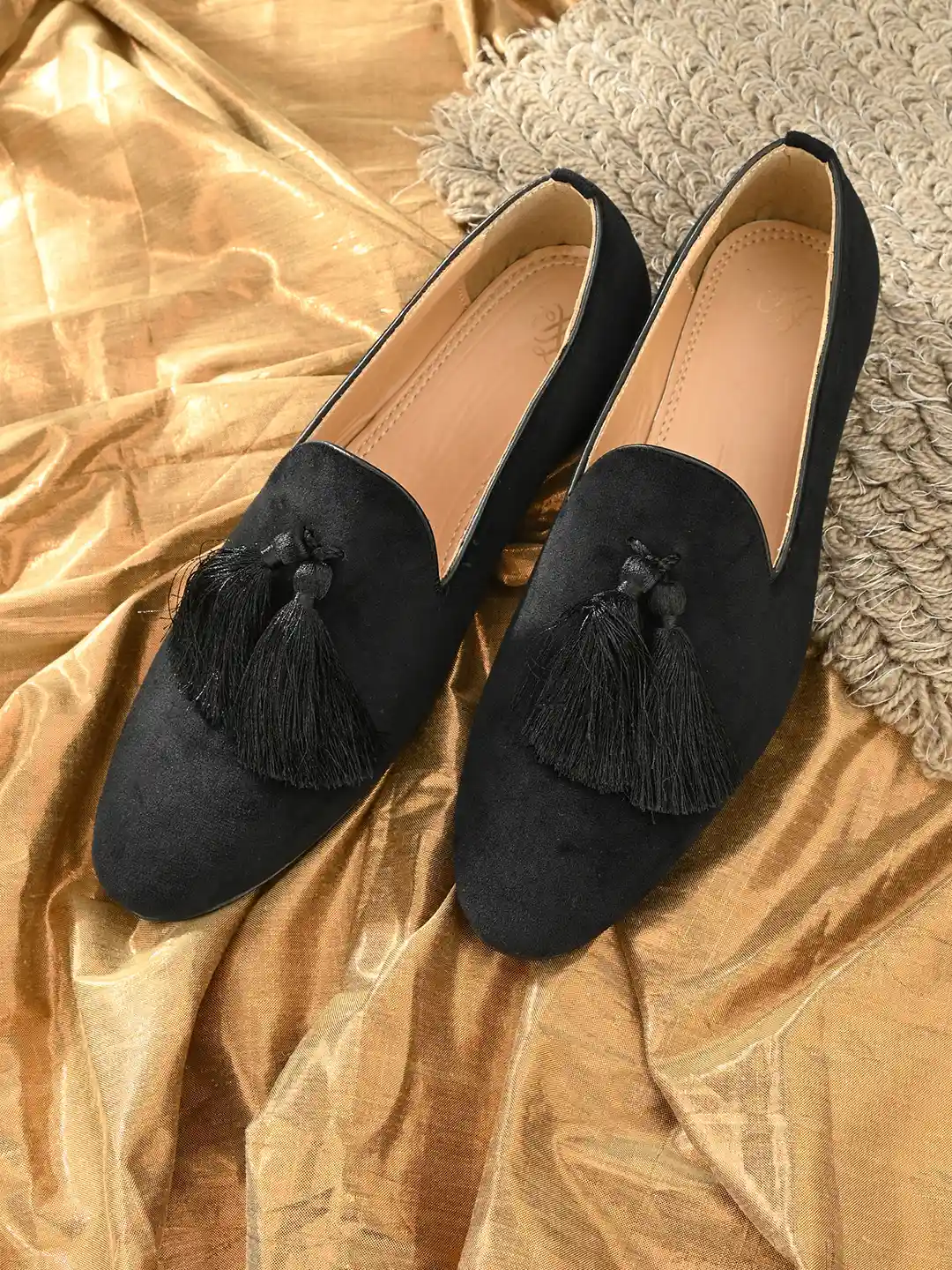 J Crew Velvet Tassel Loafers Women's 10 Velvet Tassel Loafers