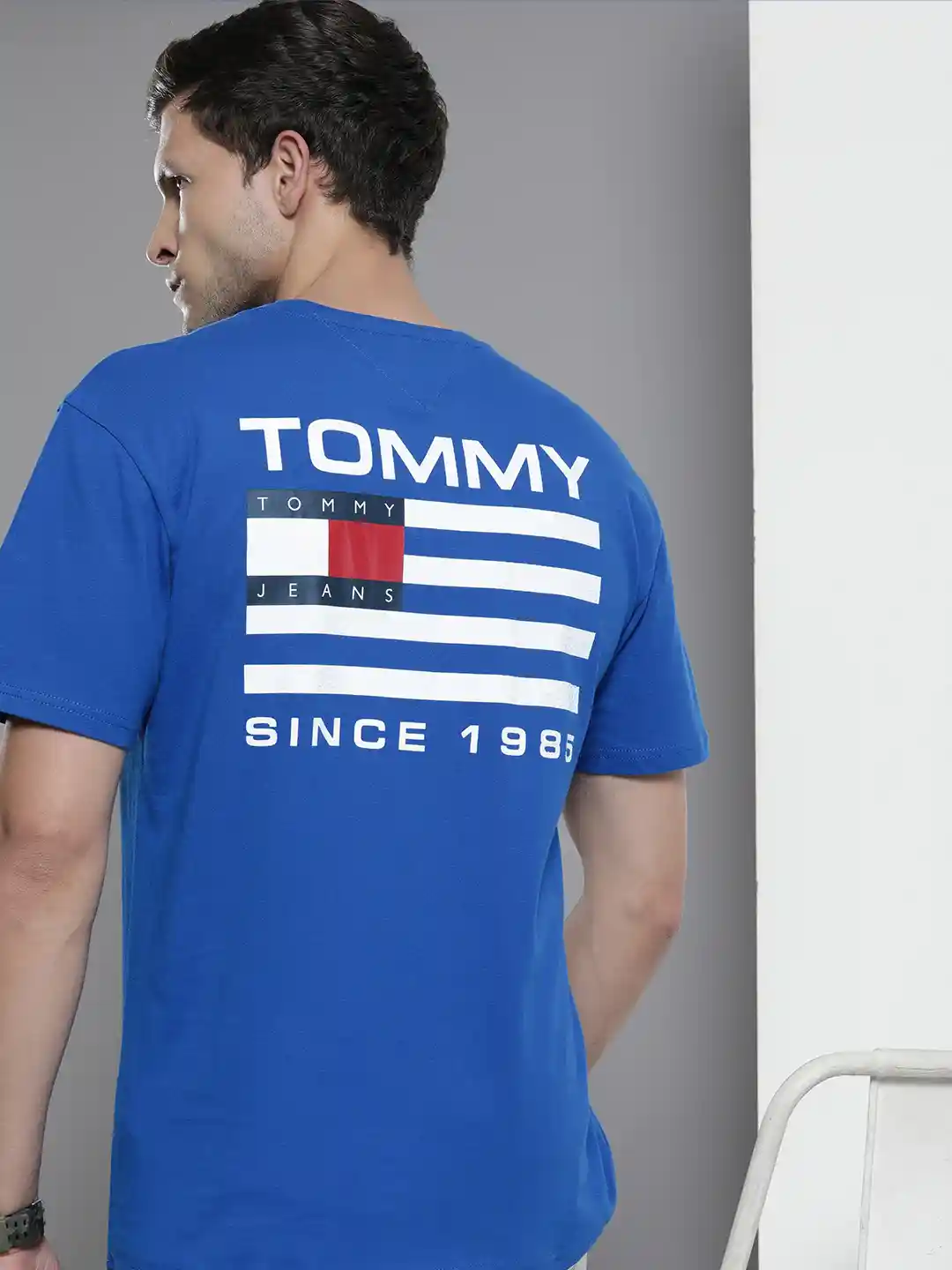 Mens Shirts Tommy Jeans Logo T Shirt Tommy Hilfiger Men Pure