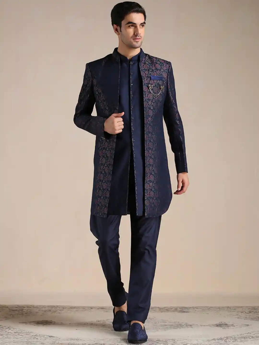 Buy Manyavar Men Brocade Printed Sherwani Set Sherwani for Men