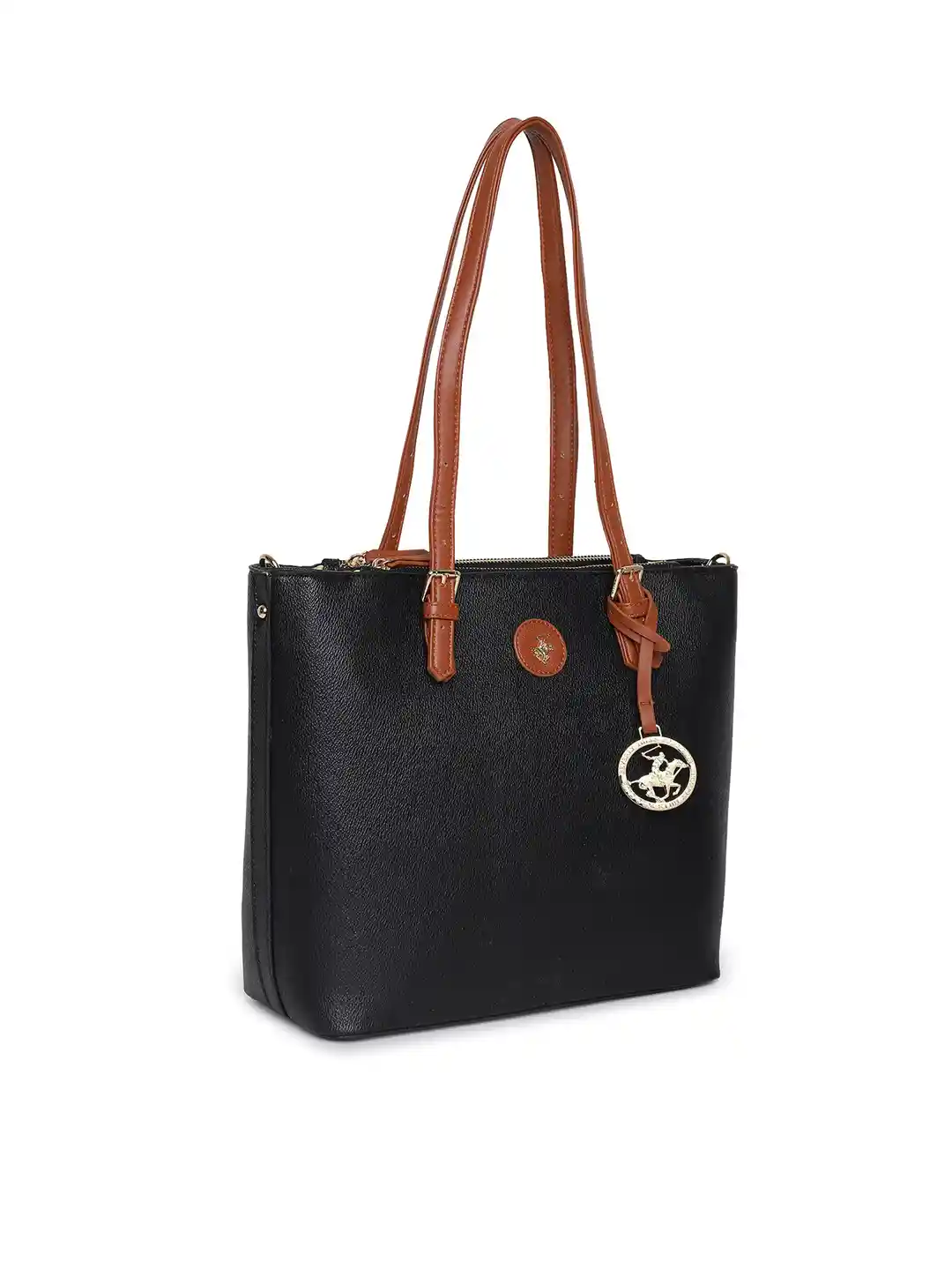 Buy Beverly Hills Polo Club Textured Shoulder Bag with Tasselled
