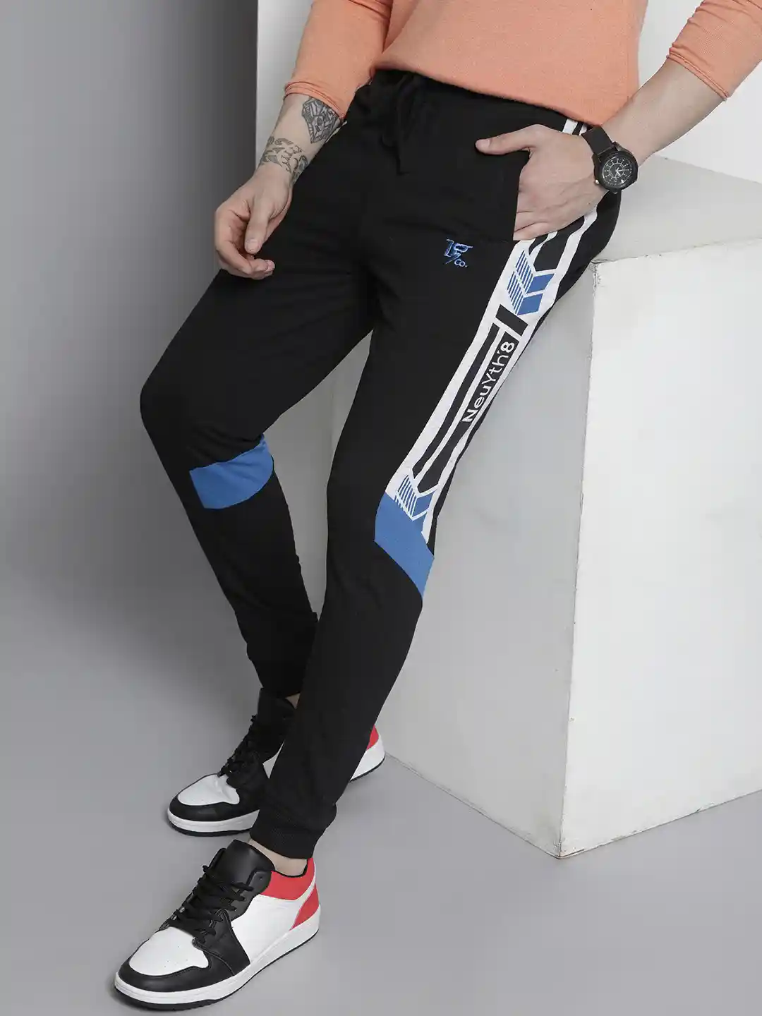 Buy The Indian Garage Co Men Self Design Slim Fit Joggers Track