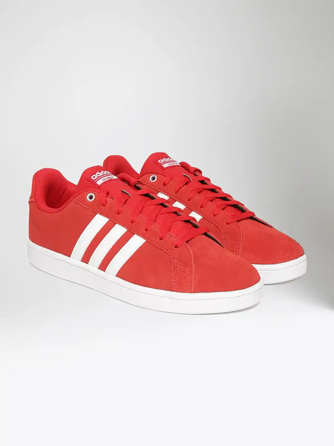 Buy ADIDAS NEO Men Red Cloud Foam Advantage Suede Sneakers