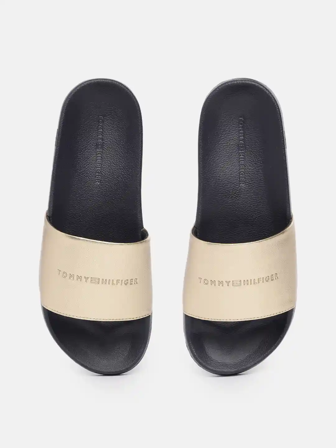 Buy Tommy Hilfiger Women Solid Sliders Flip Flops for Women