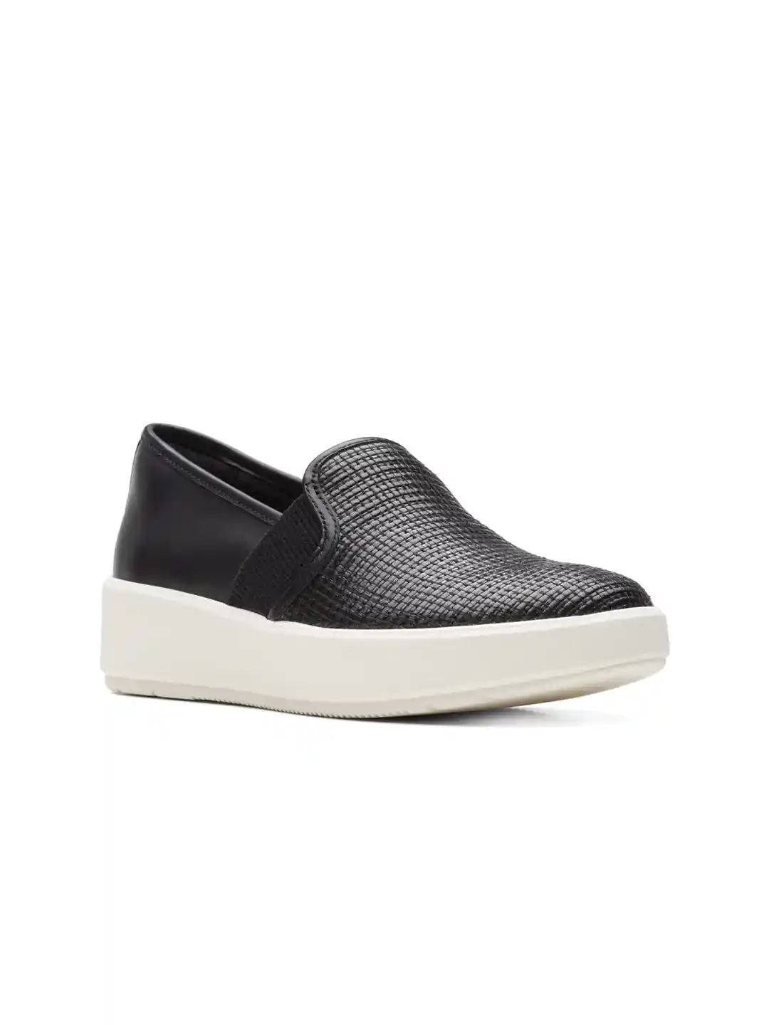 Buy Clarks Women Lightweight Textured Slip-On Sneakers Casual