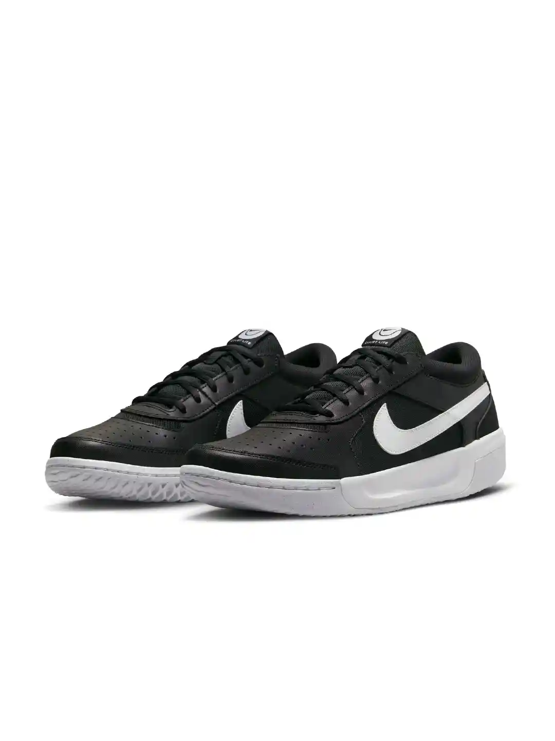 Buy Nike Men Black Leather ZOOM COURT LITE Tennis Shoes Sports
