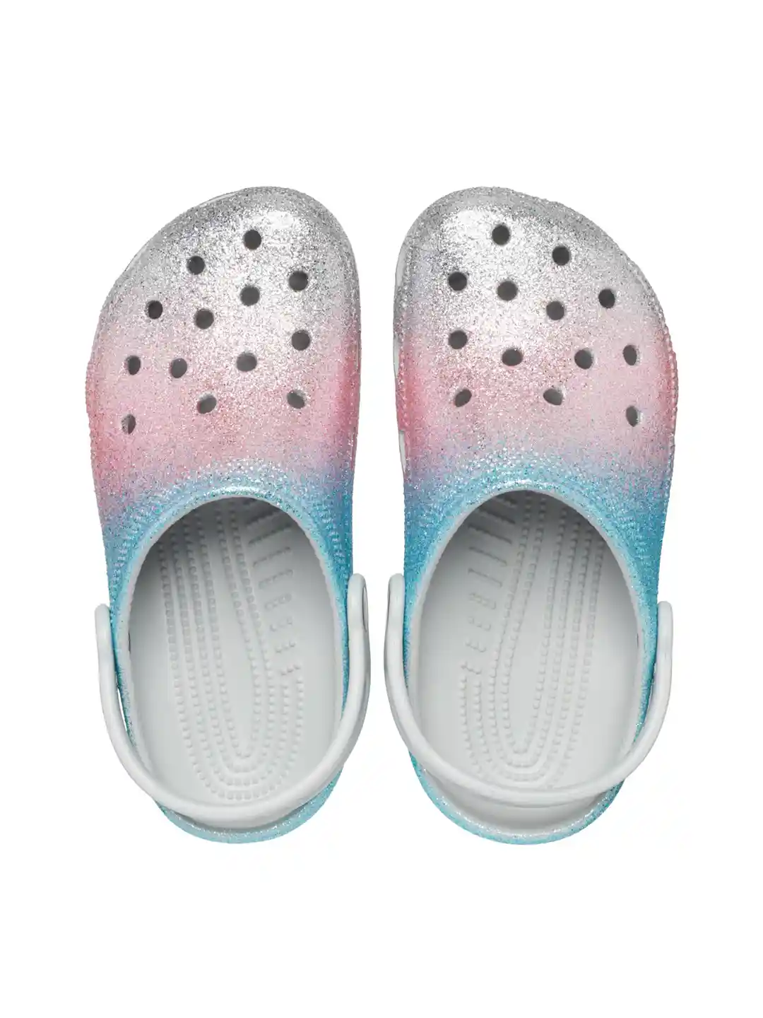 Glitter Girls Croc Flip Flops Crocs Youth Girls Platform Glitter