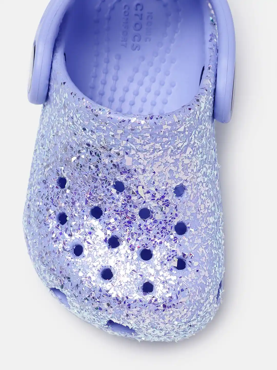 Classic Glitter Clog Crocs Kids Kids Girls Junior Silver Crocs