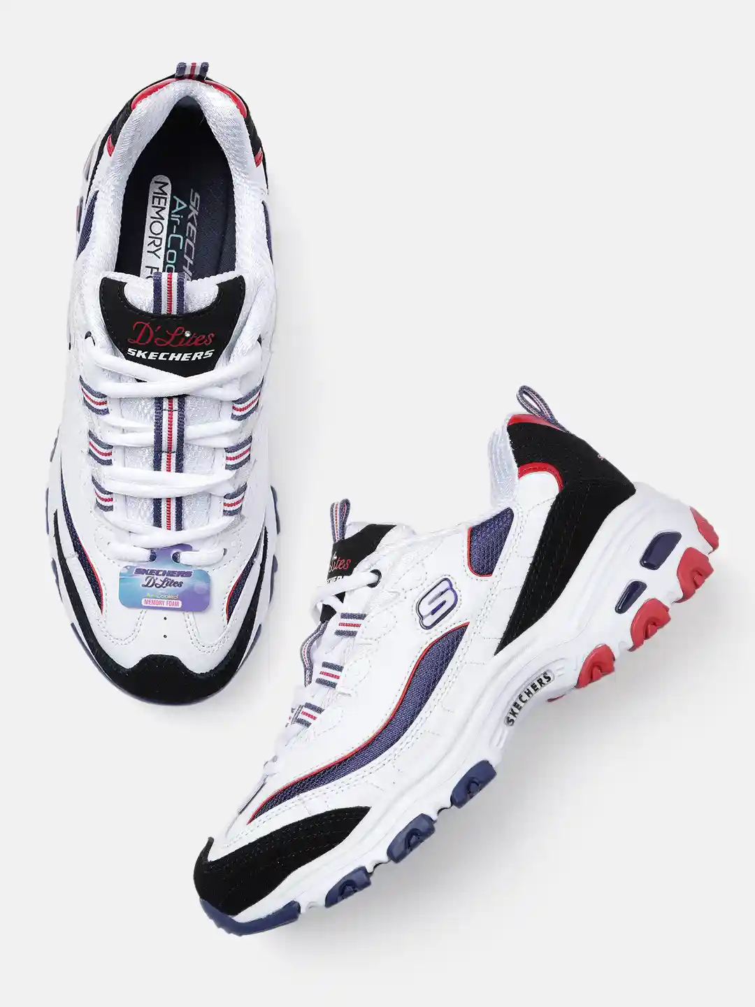 Buy Skechers Women Colourblocked Memory Foam Sneakers Casual